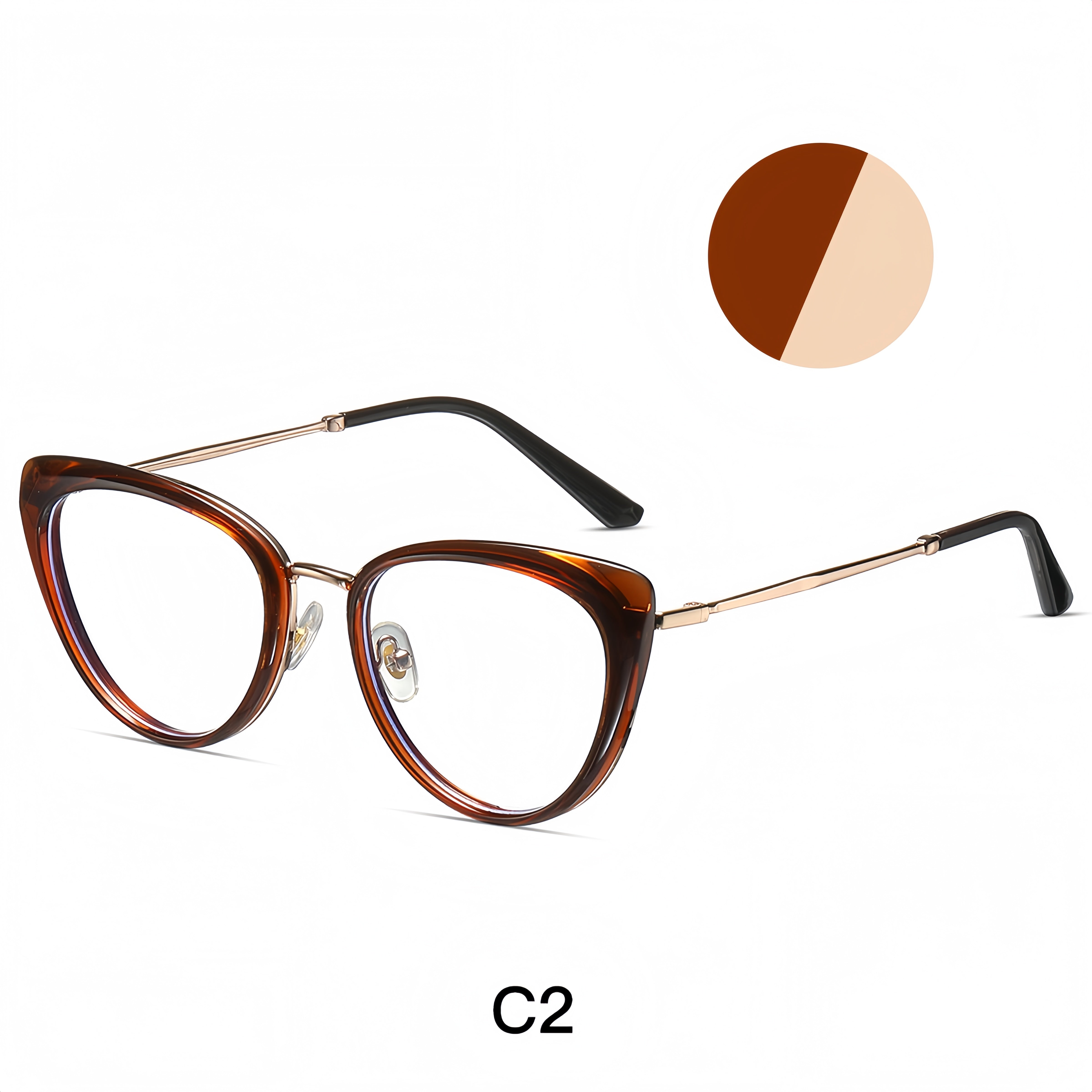 Women's Metal Cat-Eye Optical Frames