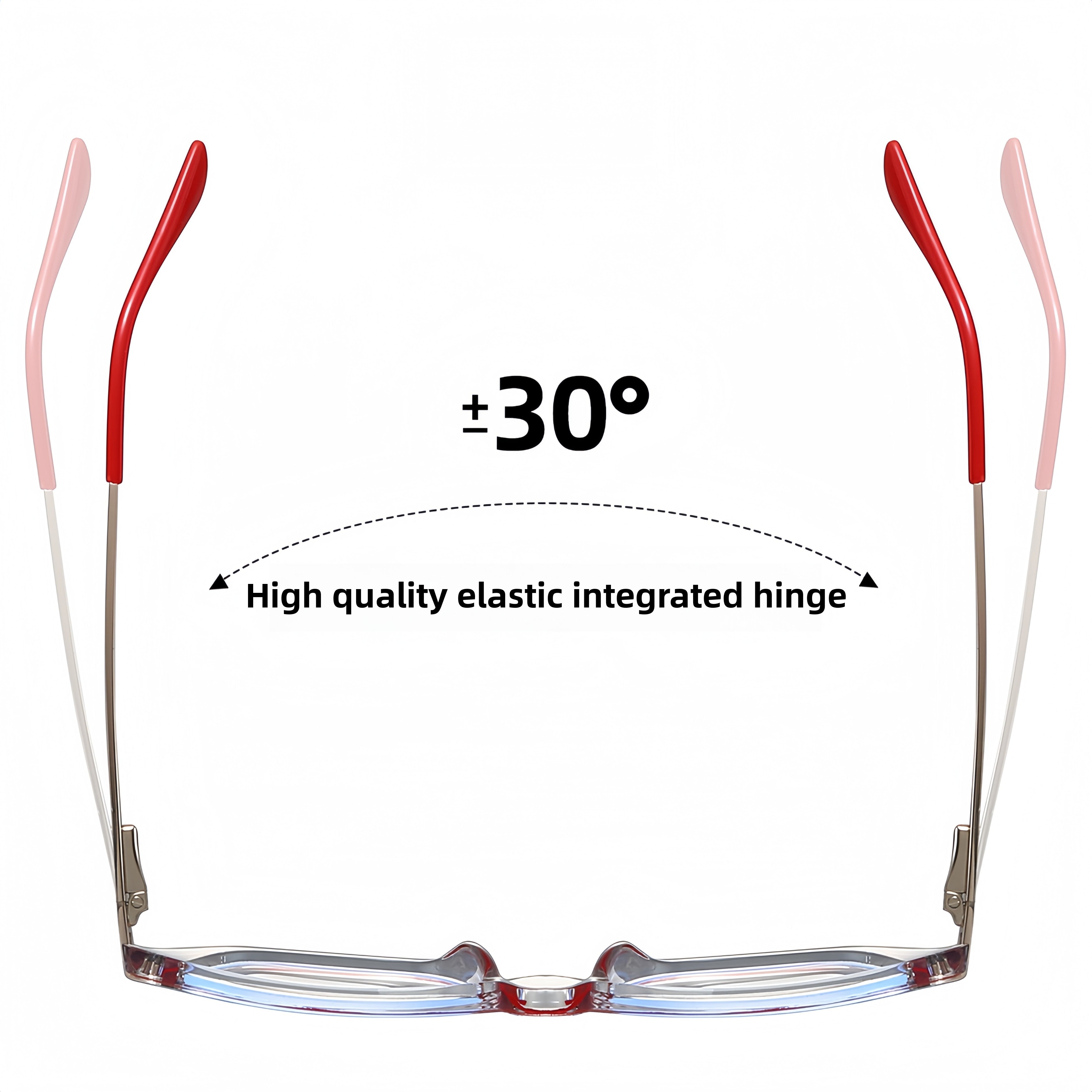 Women's TR90 & Metal Square Eyeglass Frames