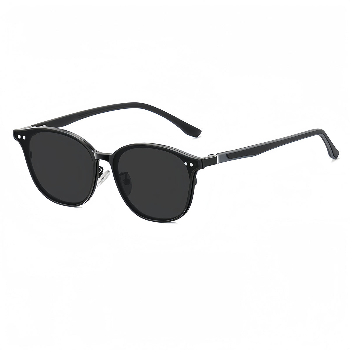 Men's Magnetic Clip-On Sunglasses Bundle with Rx-Ready Optical Frames