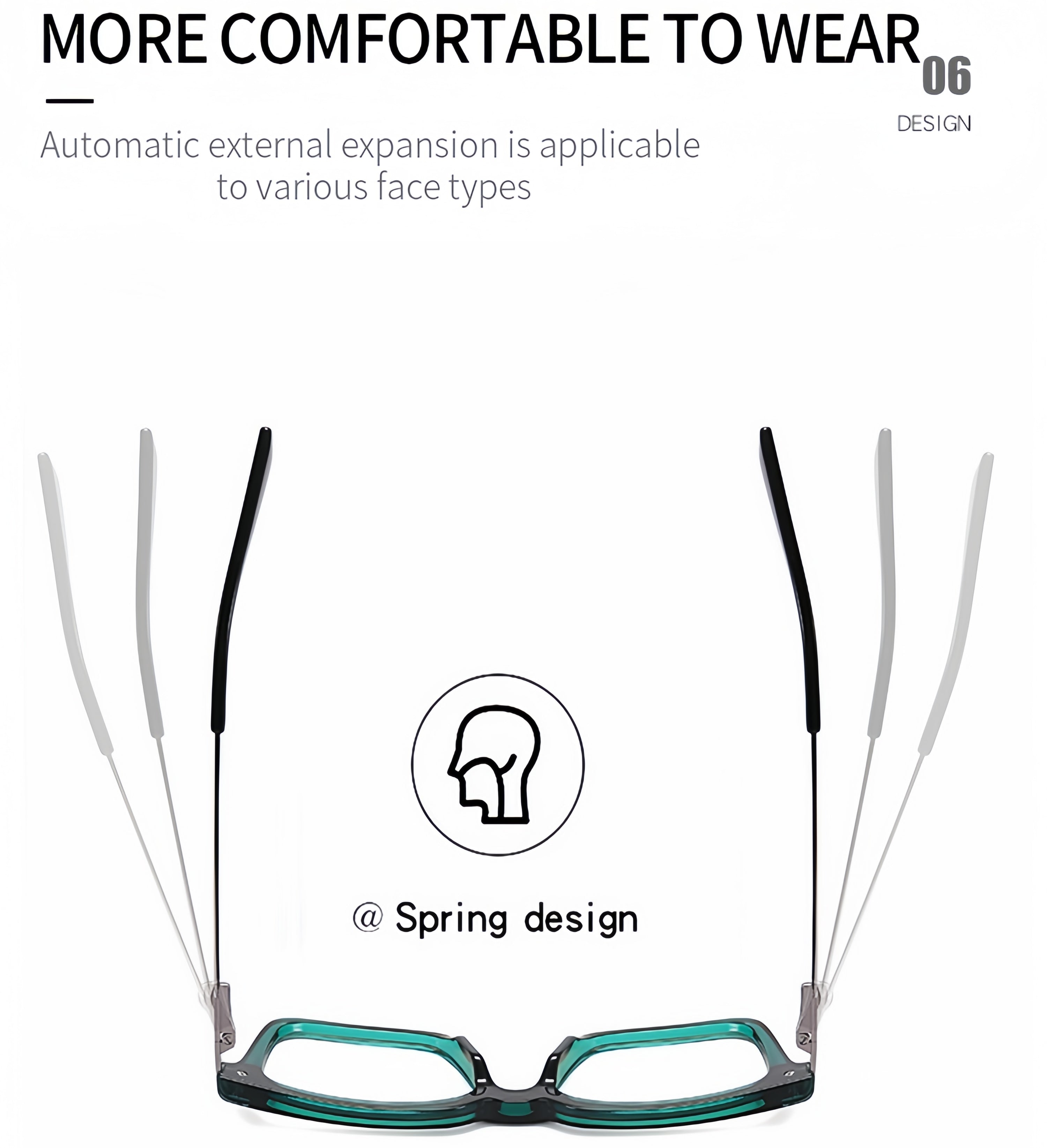 Men's TR90 + Metal Composite Optical Glasses Frame