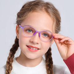 TR90 Oval Eyeglass Frame for Teens