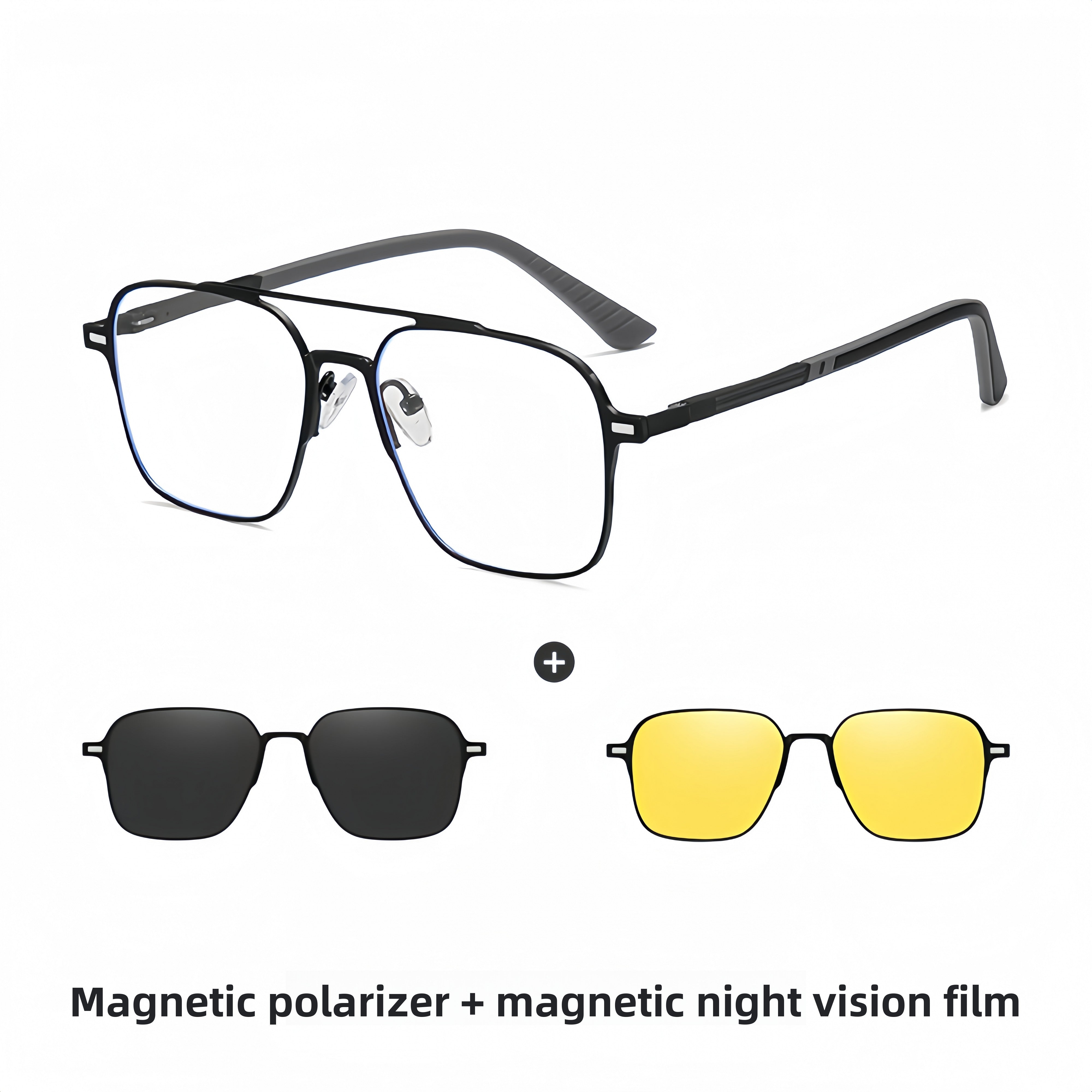 Men's Aluminum-Magnesium Alloy Prescription Eyeglass Frames