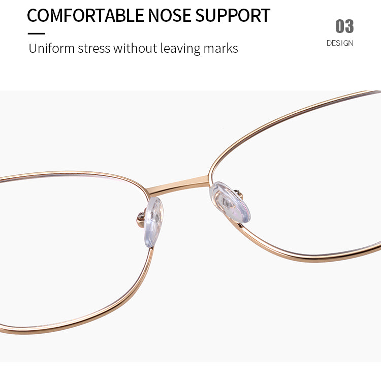 Women's Square Metal Glasses Frames