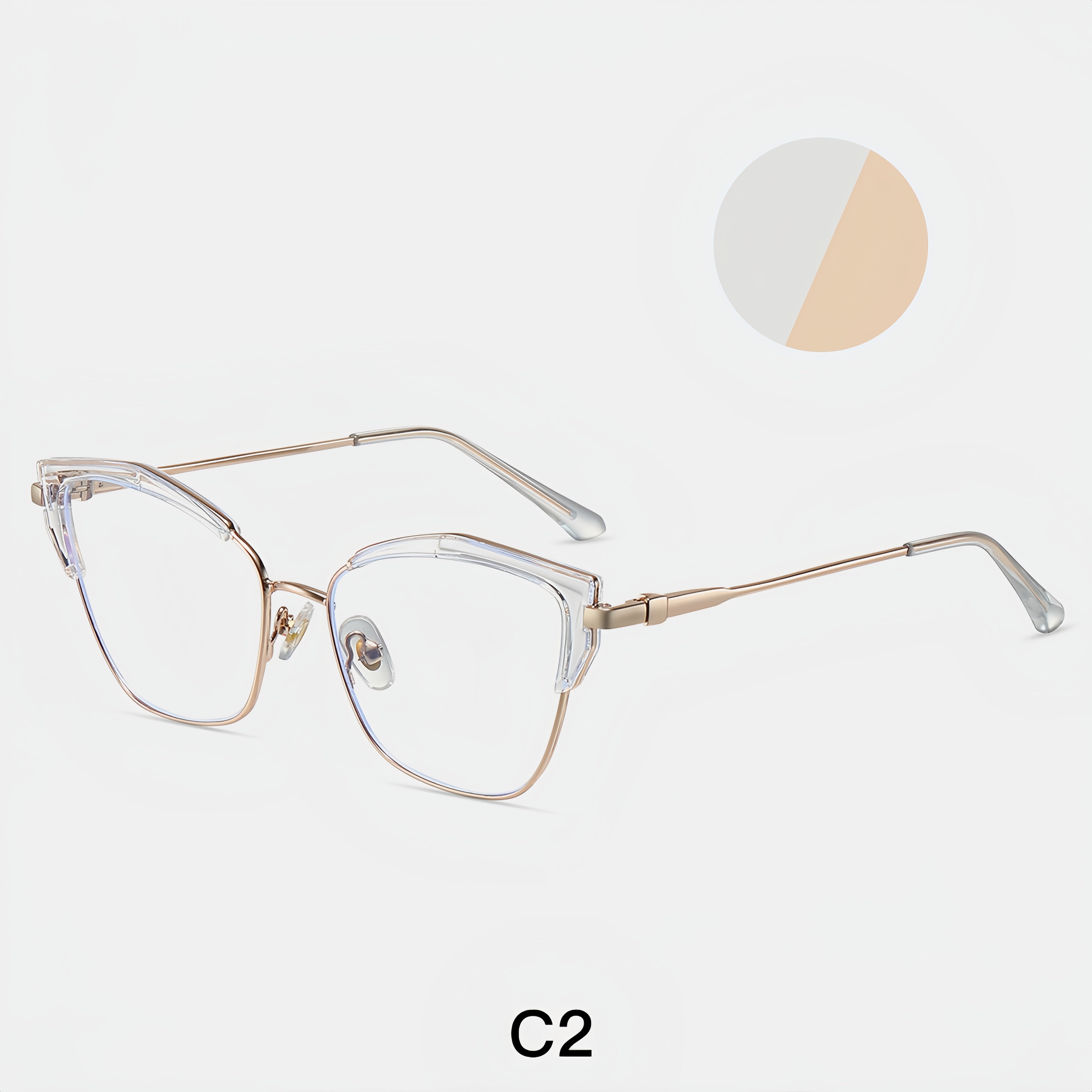 TR90 Metal Butterfly Glasses Frame