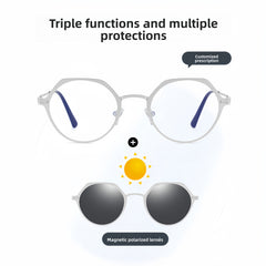 Metal Prescription Sunglasses Clip-On System