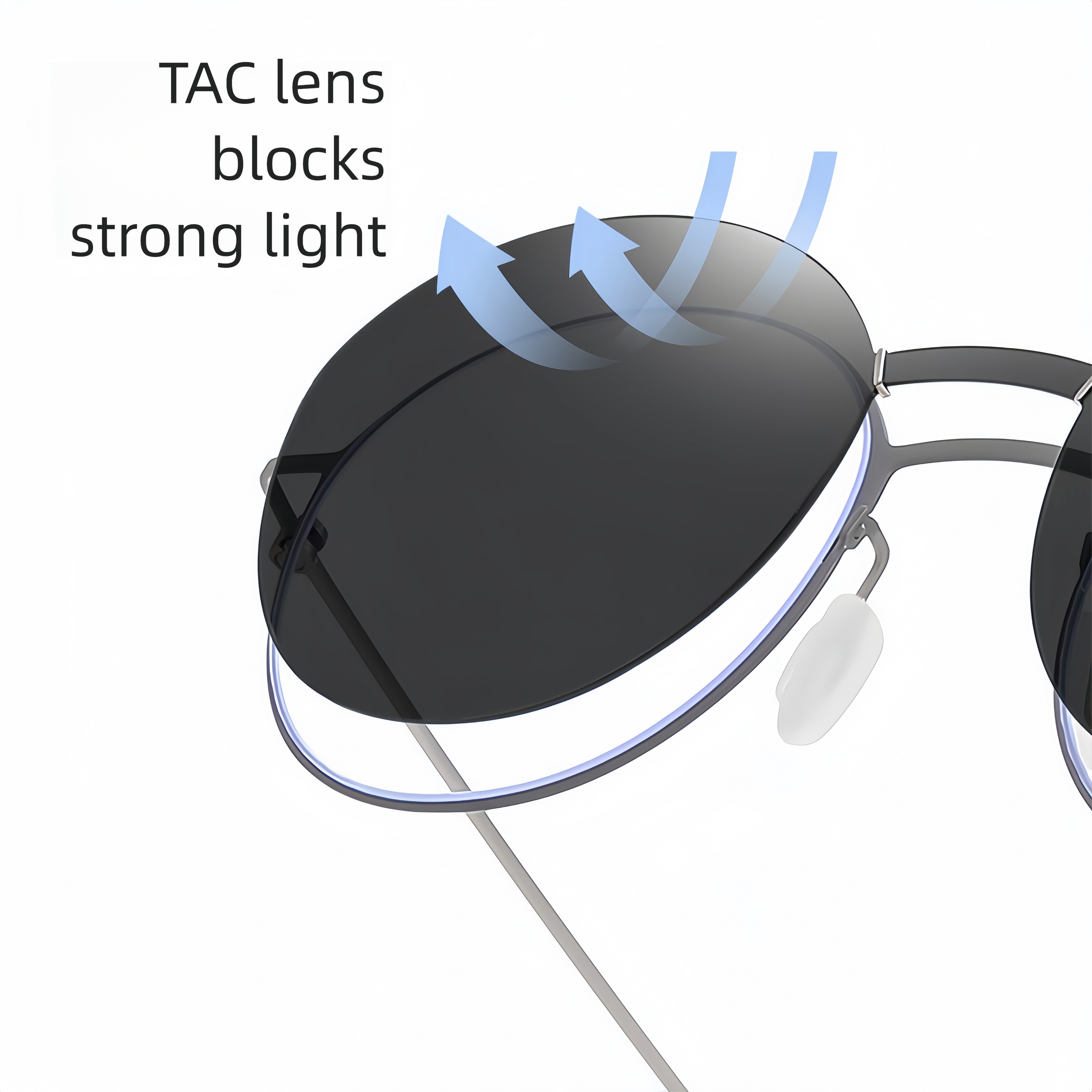 Round Magnetic RX Frame with Clip-On Sunglasses