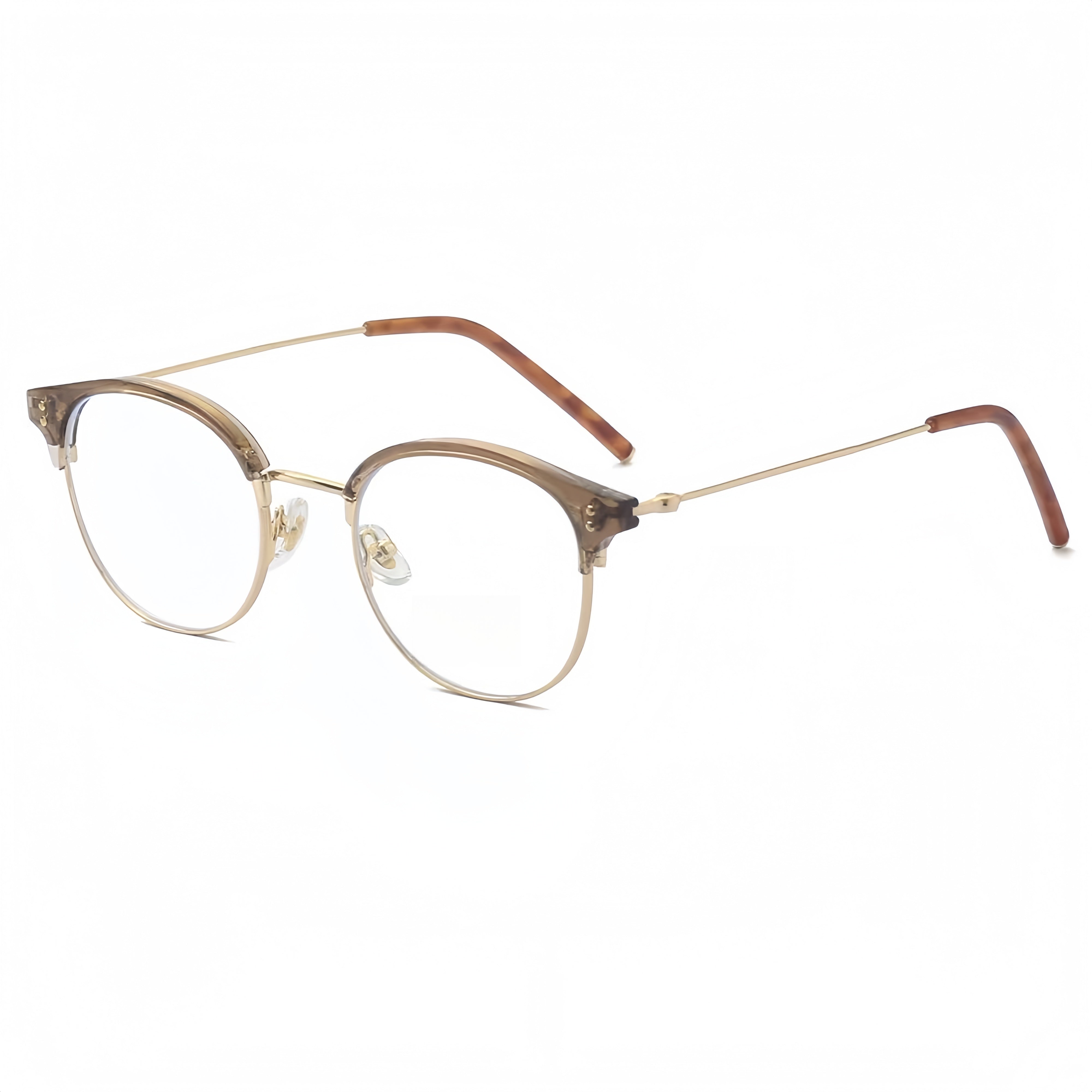 Unisex Browline Prescription Glasses Frames