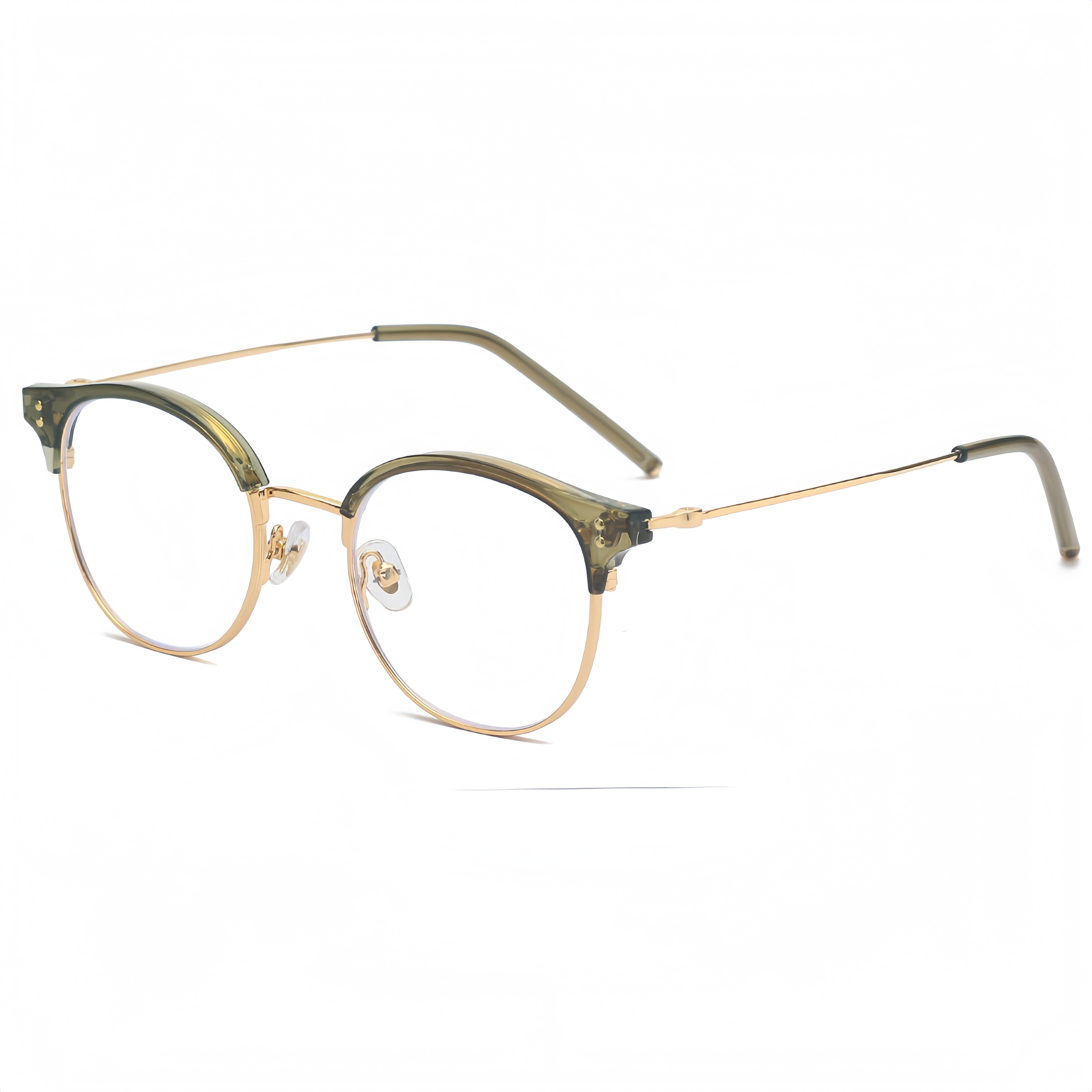 Unisex Browline Prescription Glasses Frames