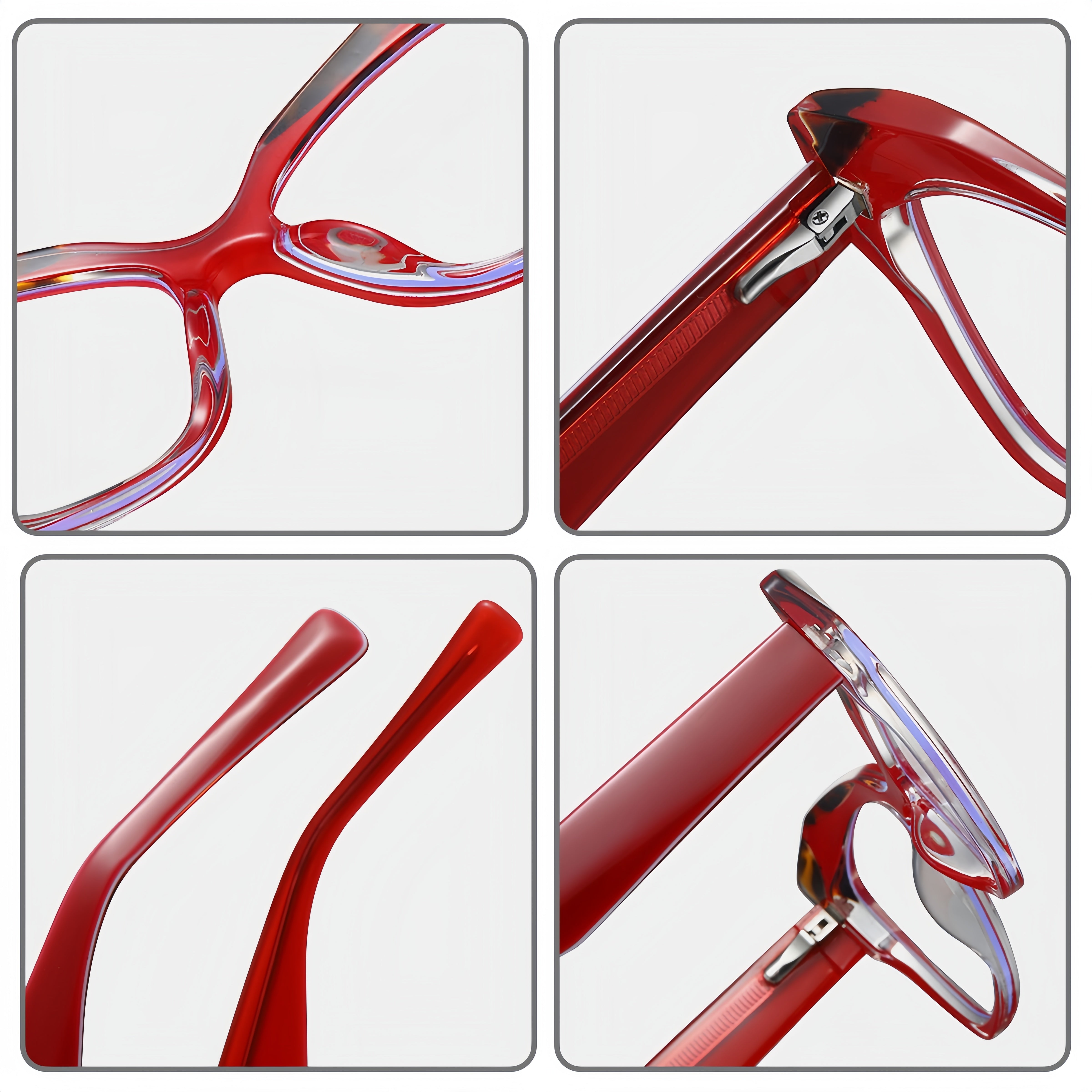 Women's TR90 Square Leopard Print Eyeglass Frames