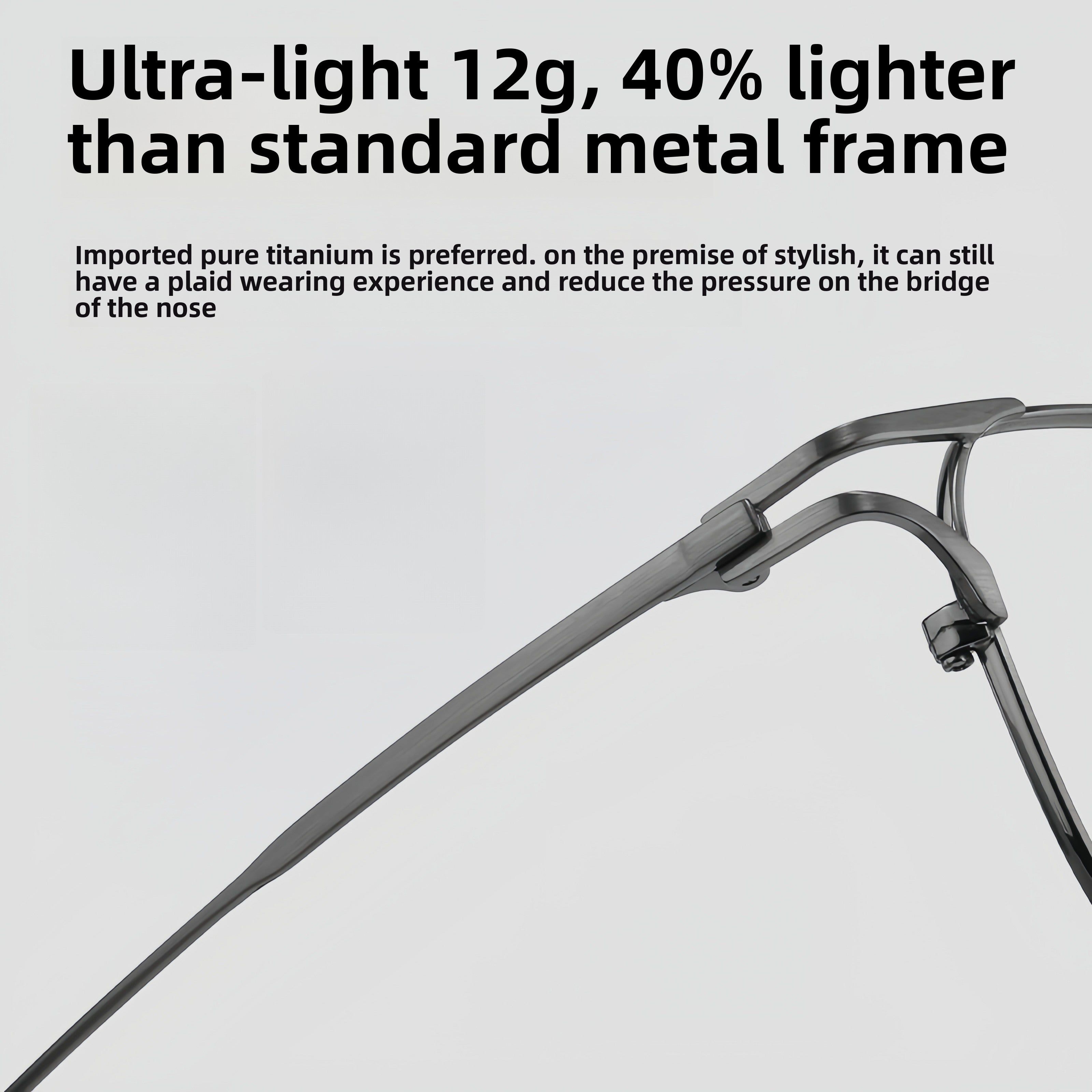 Men's pure titanium business glasses frame