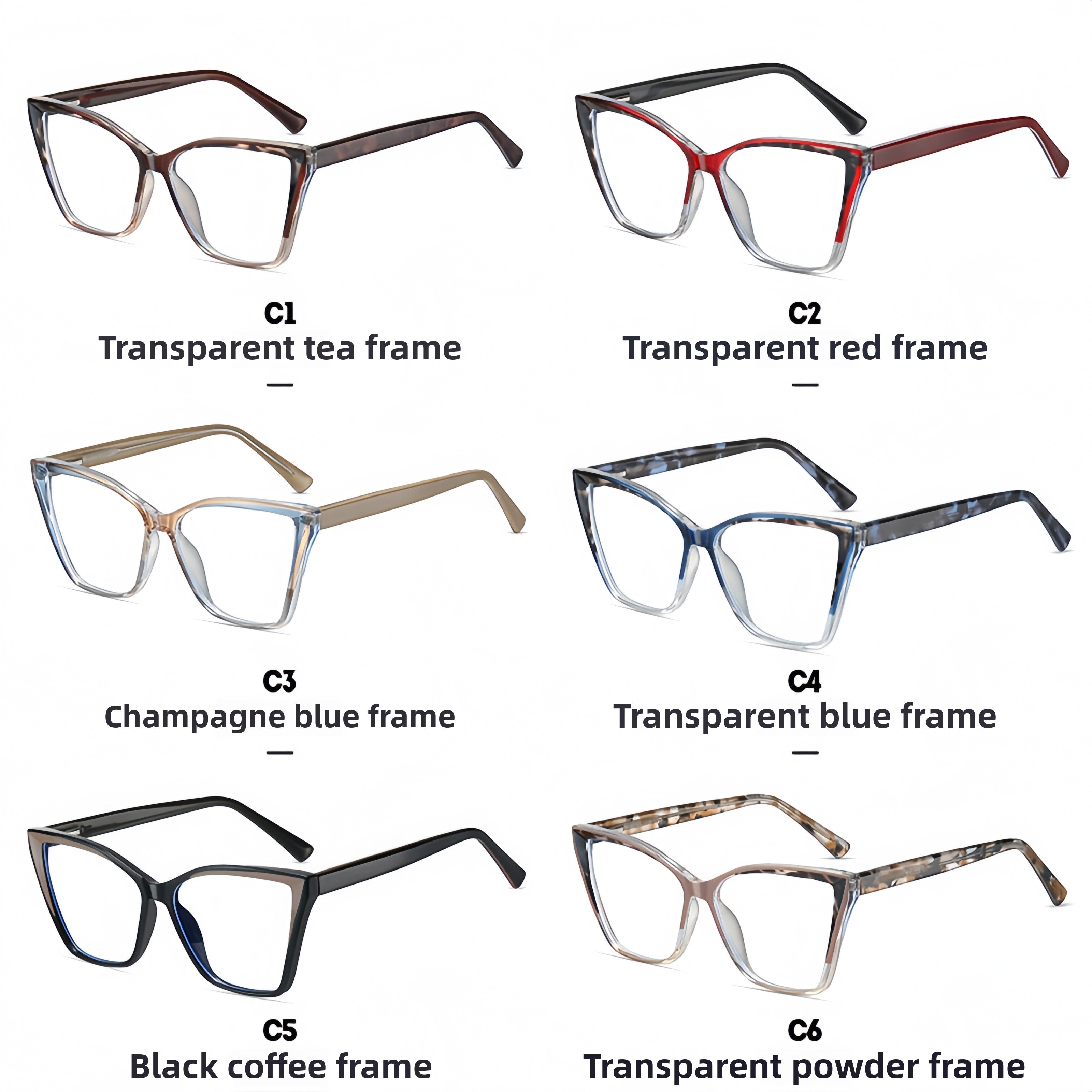 Women's TR90 Square Prescription Glasses