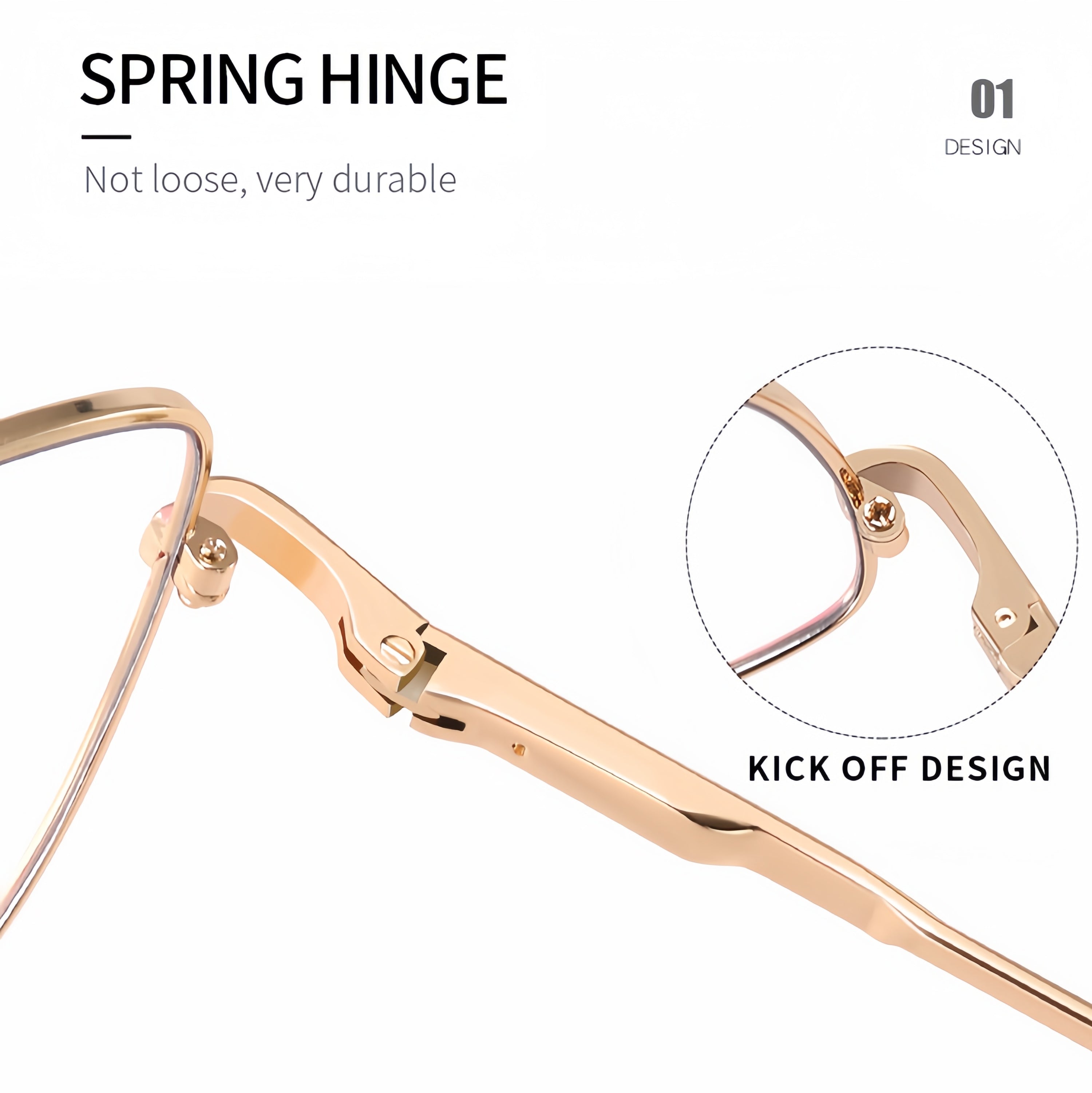 Women's Ultra-Light Metal Glasses Frames