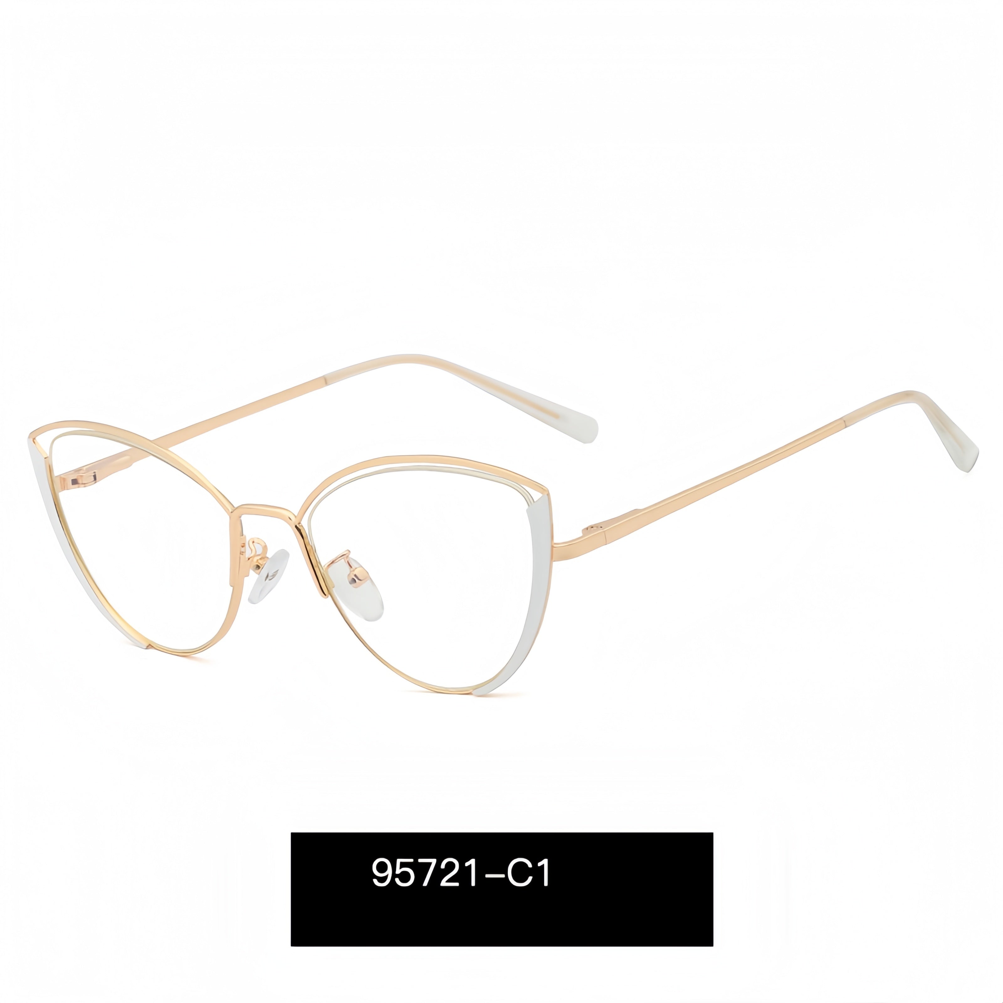 Women's Cat-Eye Metal Glasses Frames