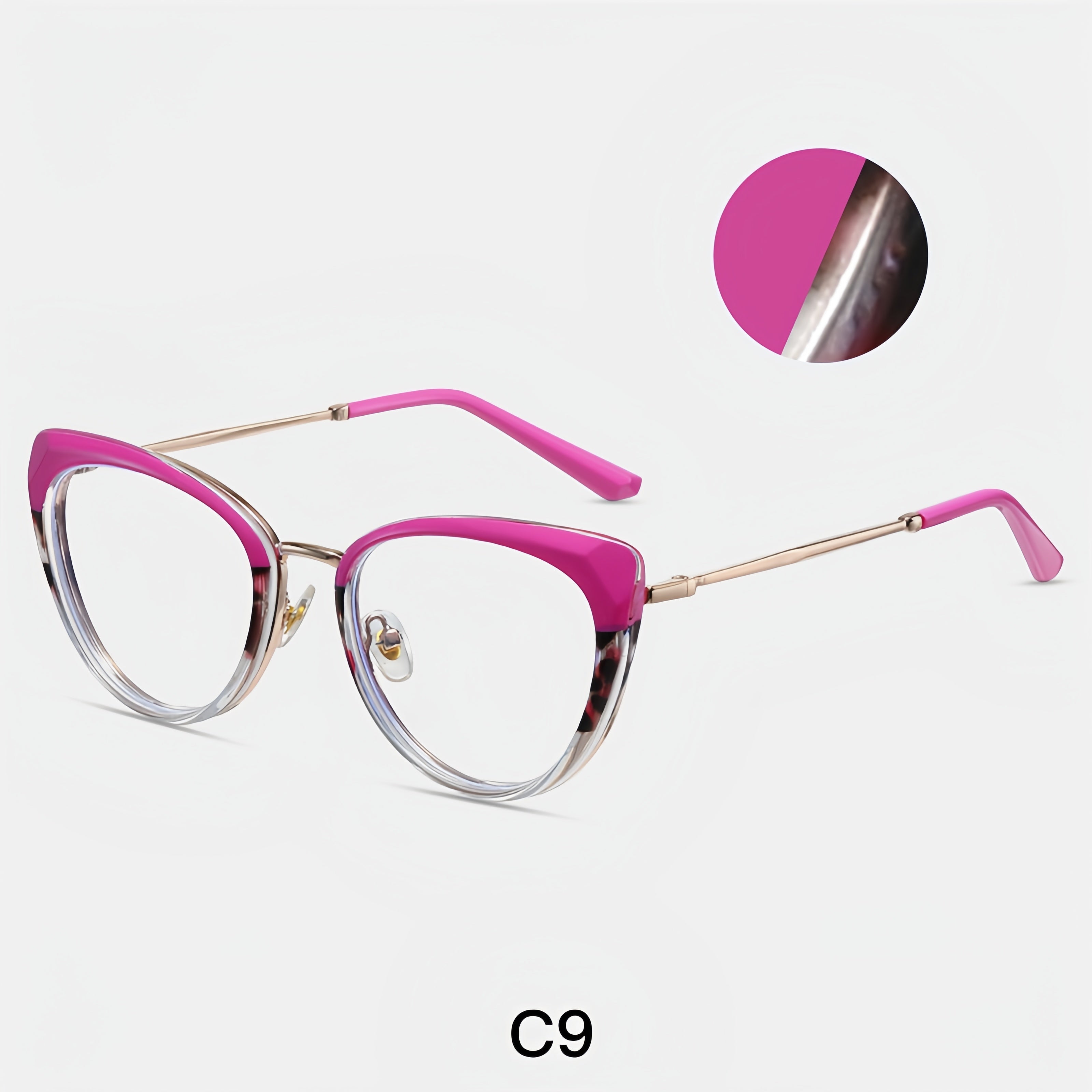 Women's Metal Cat-Eye Optical Frames