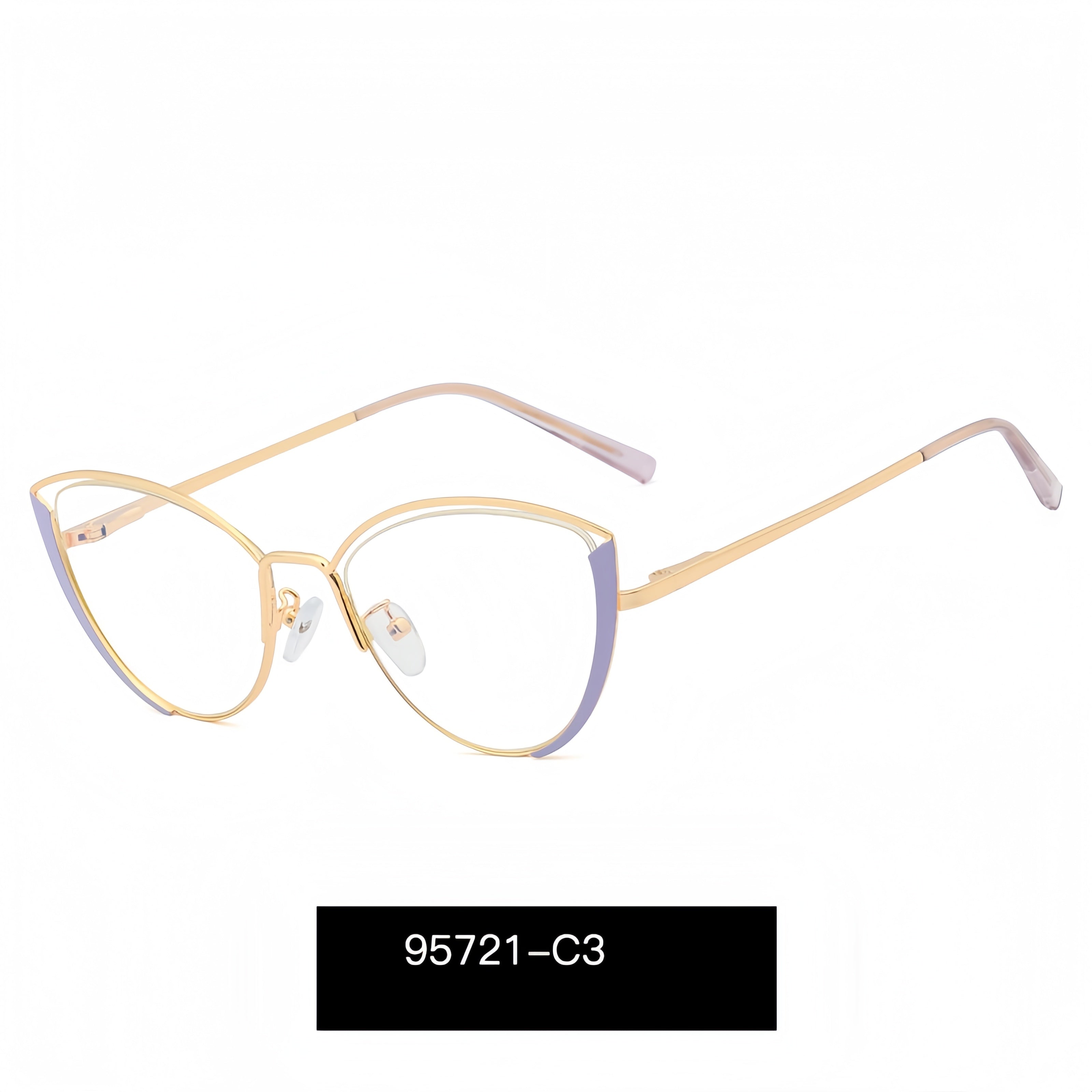 Women's Cat-Eye Metal Glasses Frames