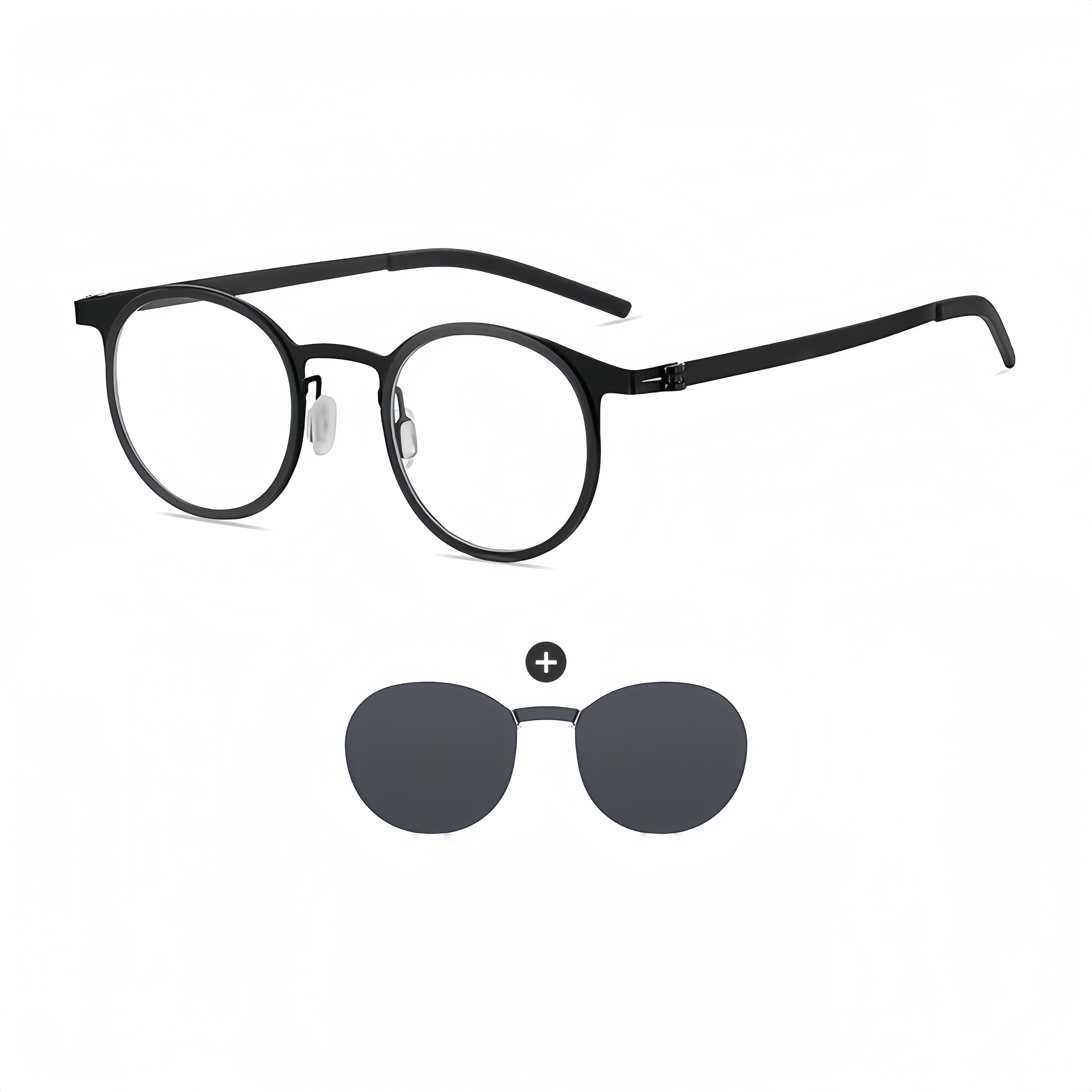 Circular Titanium Mag-Polarized RX Frame