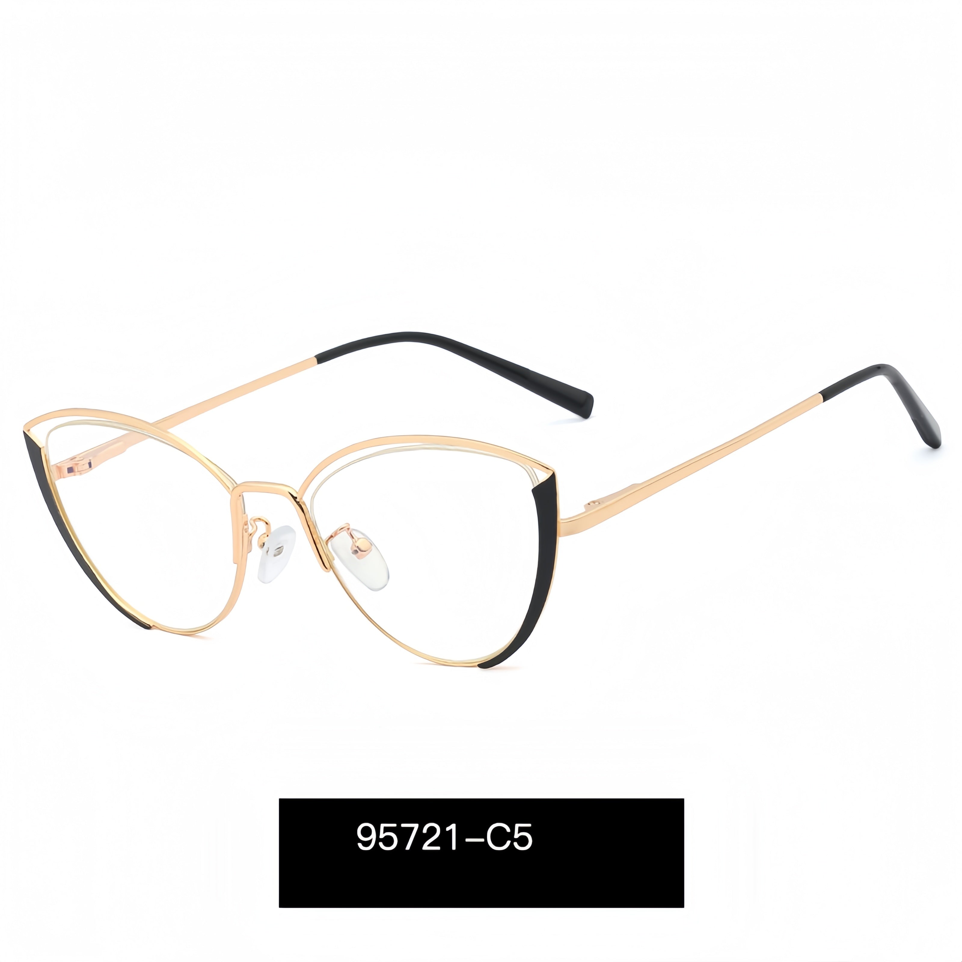 Women's Cat-Eye Metal Glasses Frames
