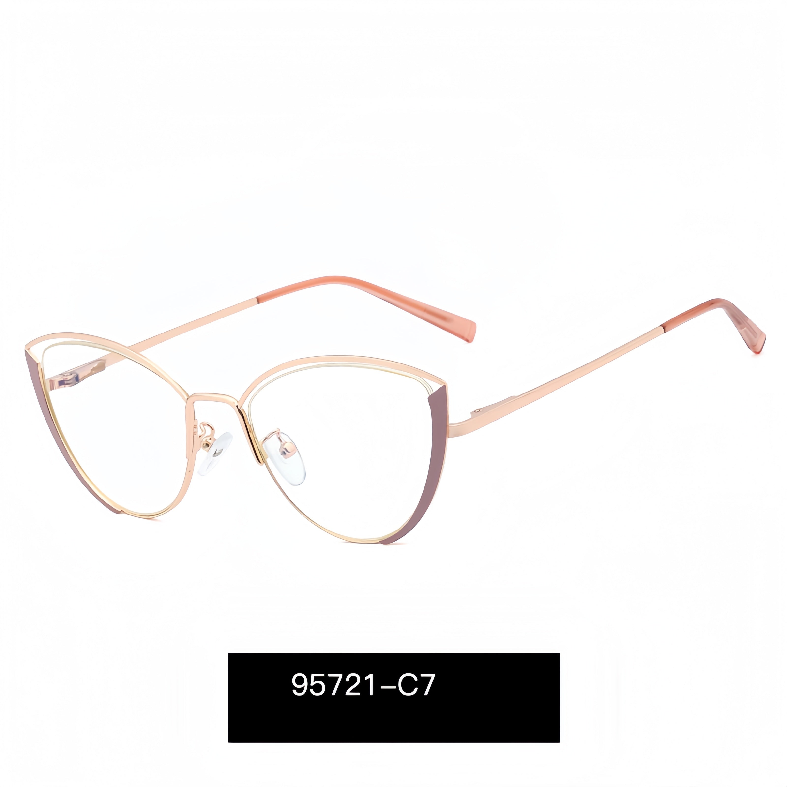 Women's Cat-Eye Metal Glasses Frames