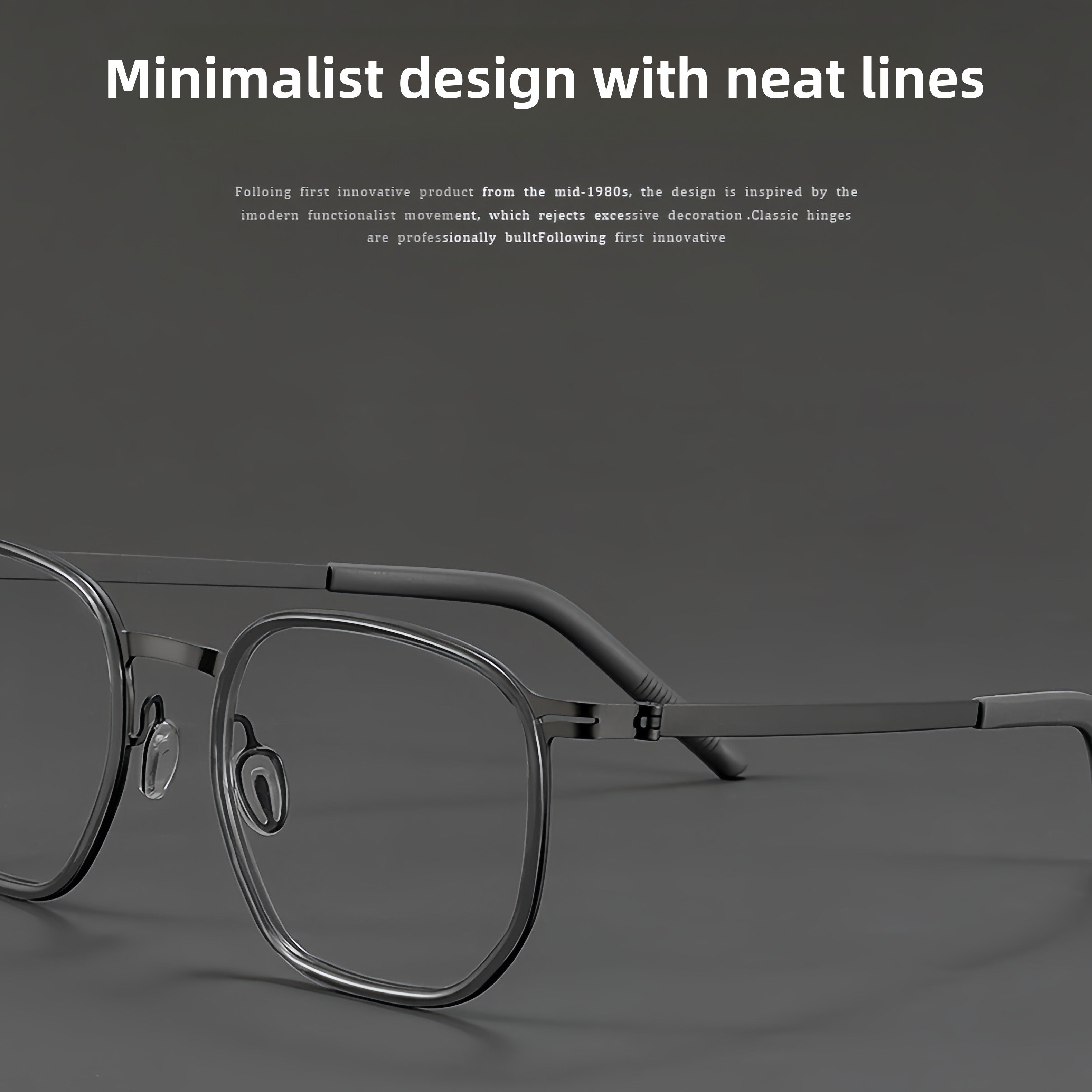 Men's Pure Titanium Retro Glasses Frame