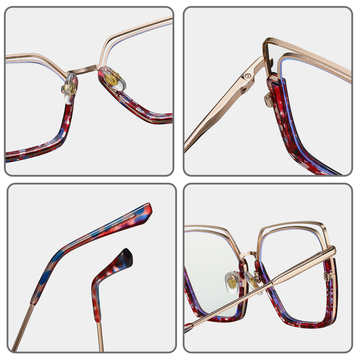 Women's TR90-Metal Hybrid Glasses Frames