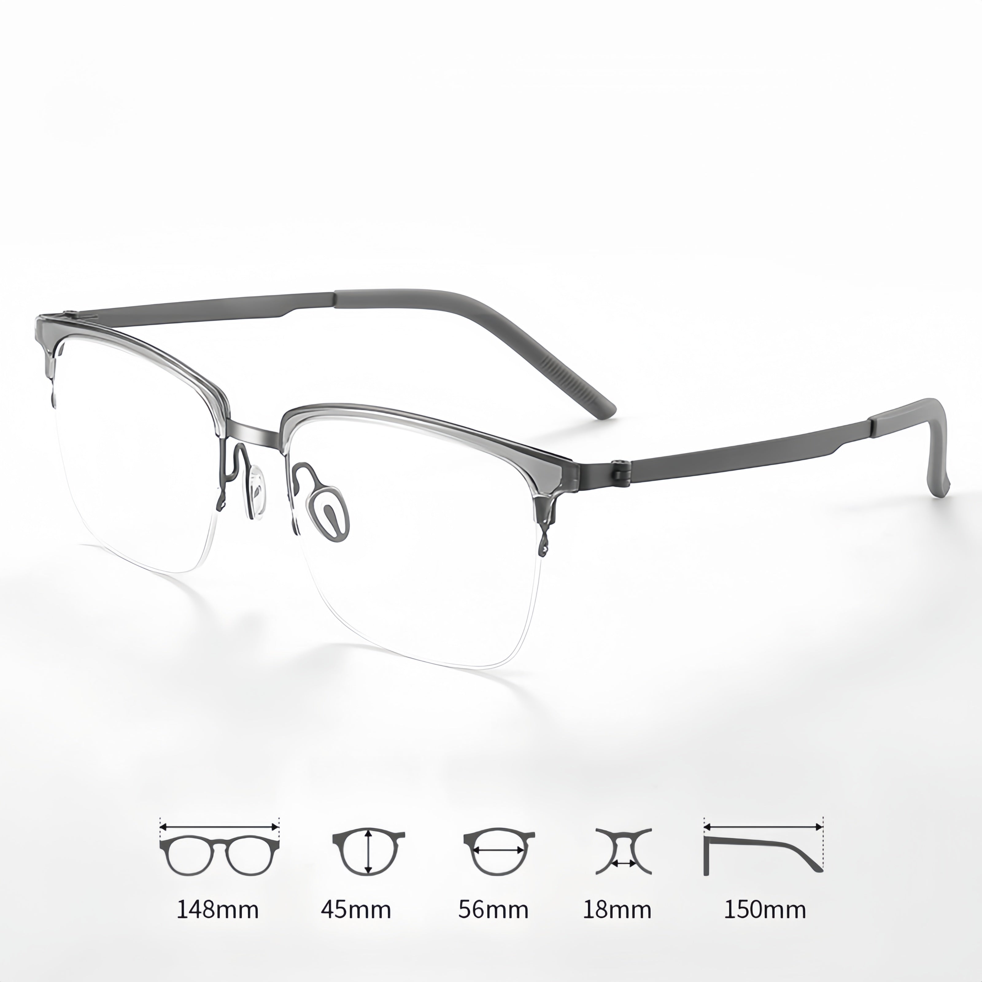 Men's Pure Titanium Glasses Frame