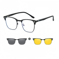 Men's Magnetic Clip-On Titanium RX Frame