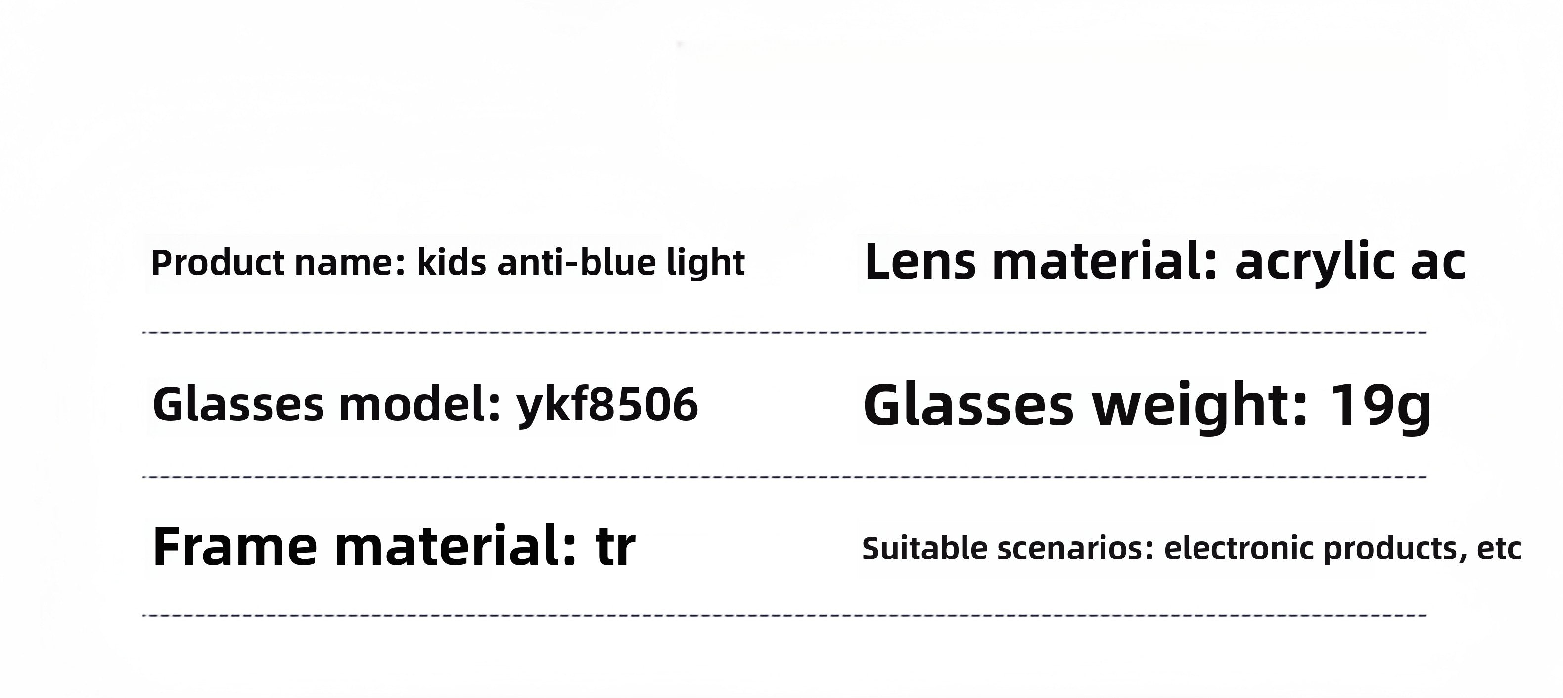 Kids' TR90 Glasses Frame with Safety & Smart Design