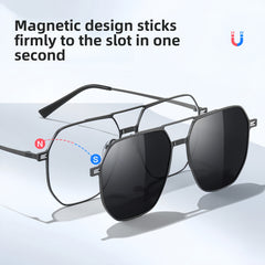 Men's Magnetic Clip-on Prescription Eyewear Set