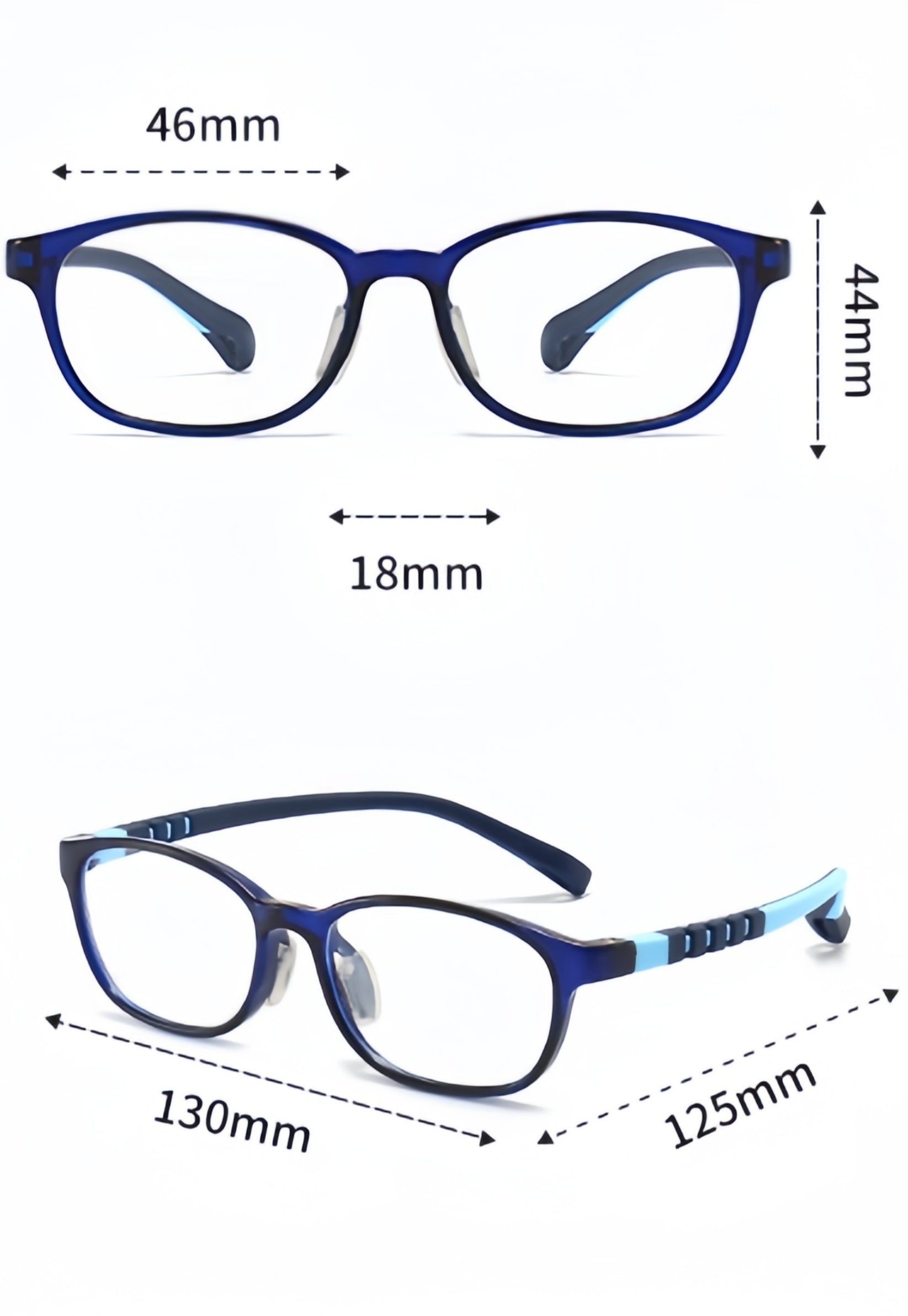 Kids Transparent TR90 Glasses Frame