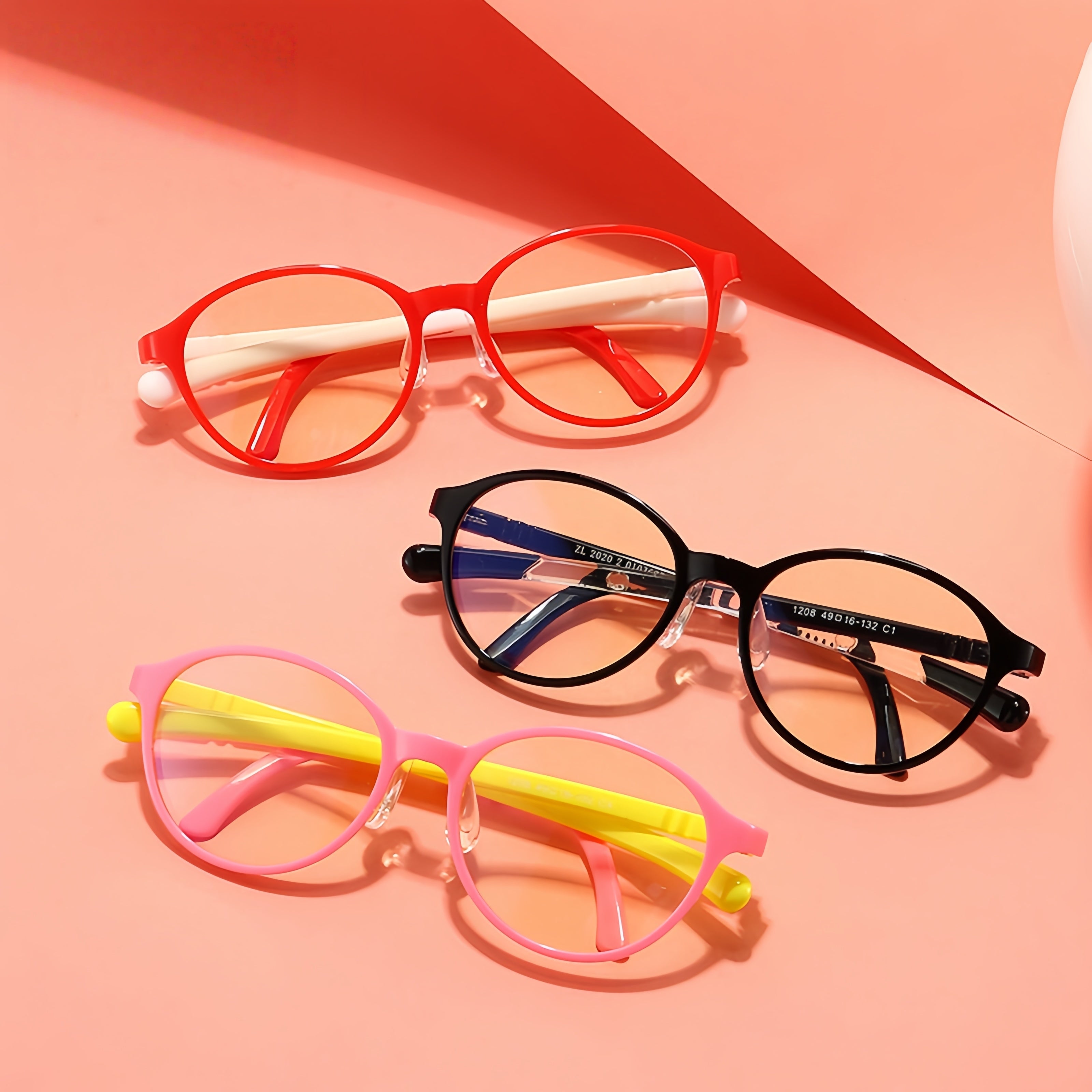 Kids' TR90 Round Frame Prescription Eyeglass Frames
