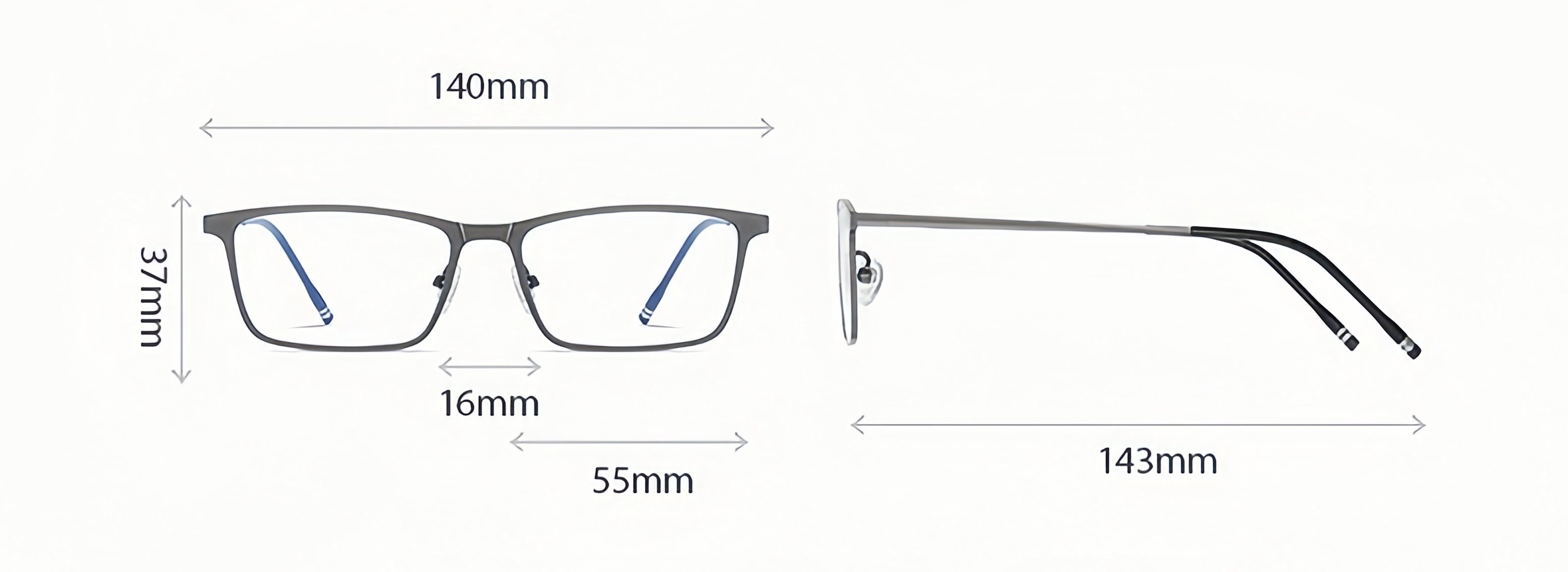 Men's Magnetic Flip-up Clip-on Sunglasses with Prescription Frame
