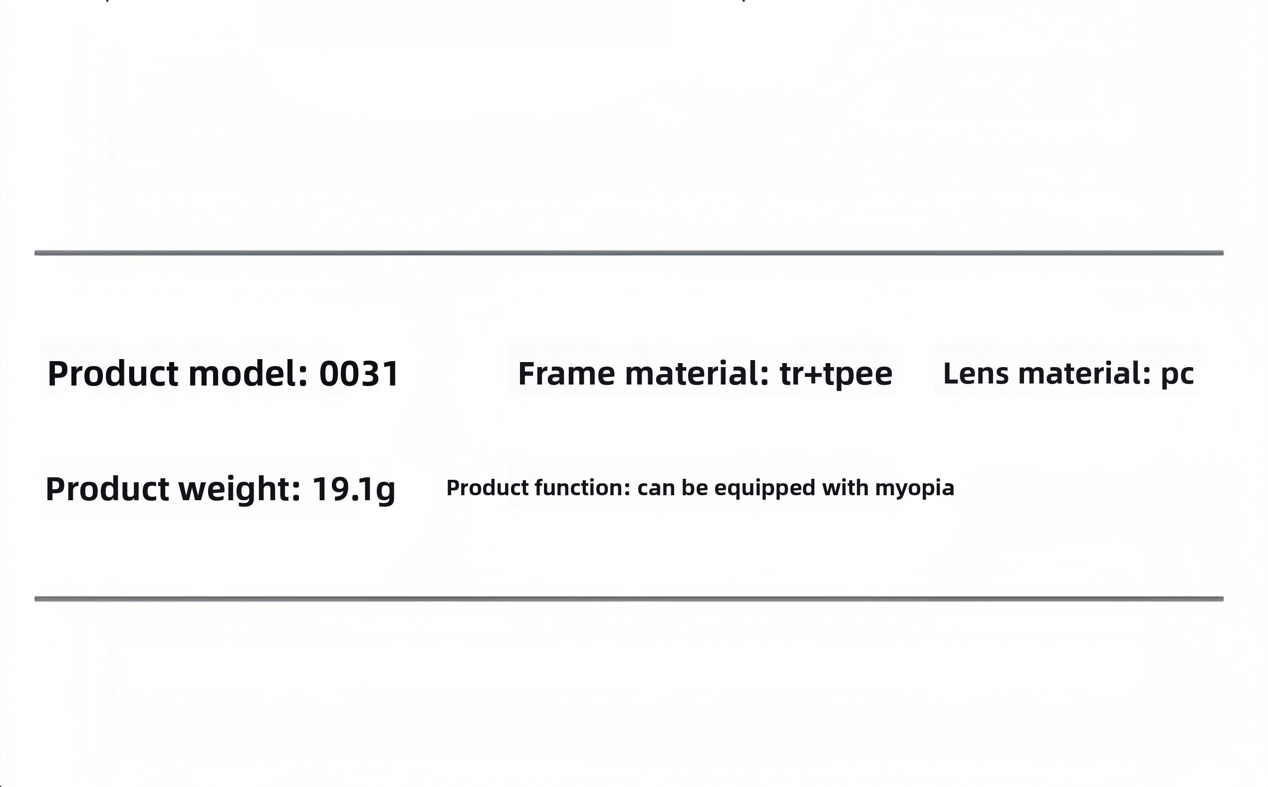 Oversized TR90 Prescription Frame