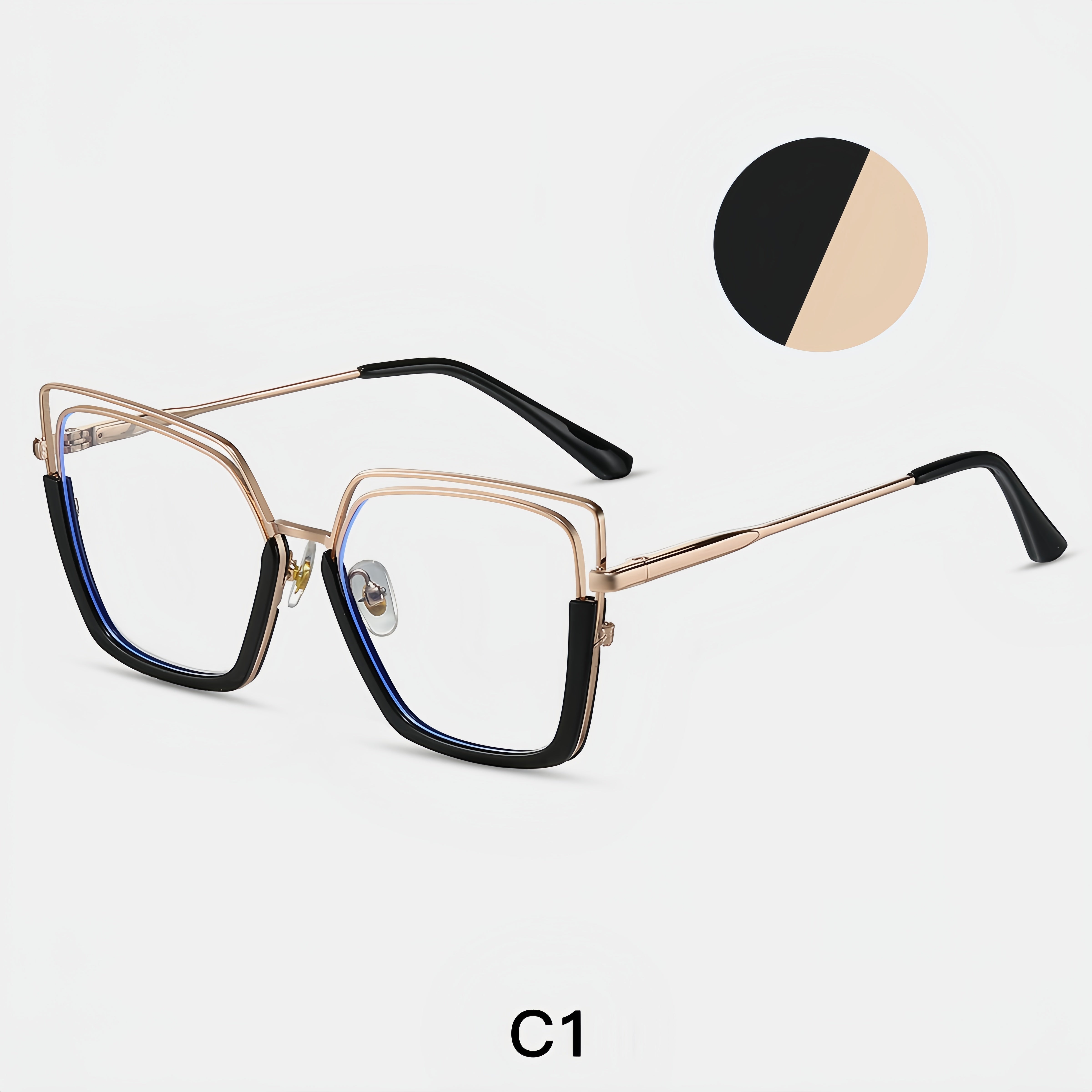 Women's TR90-Metal Hybrid Glasses Frames