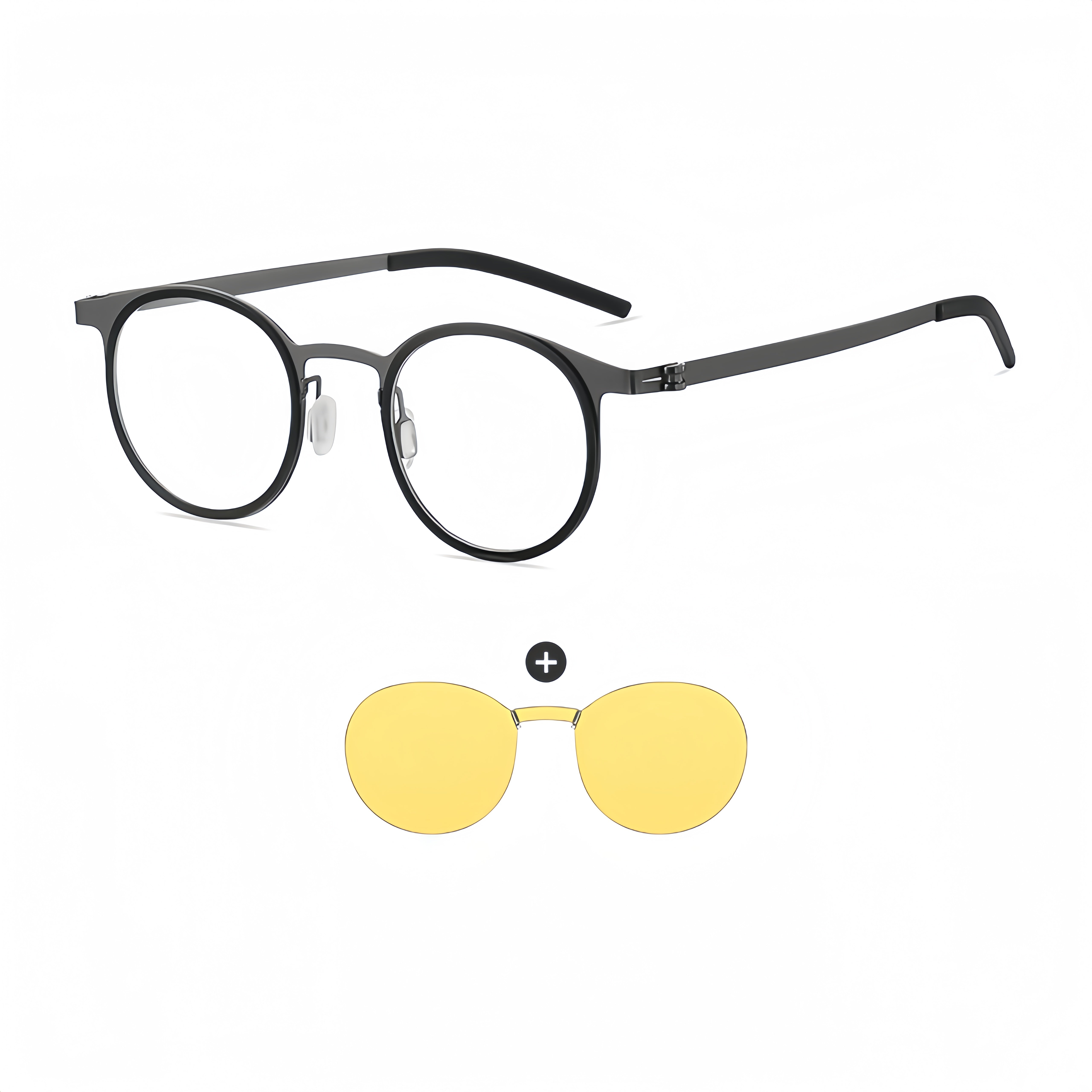 Circular Titanium Mag-Polarized RX Frame