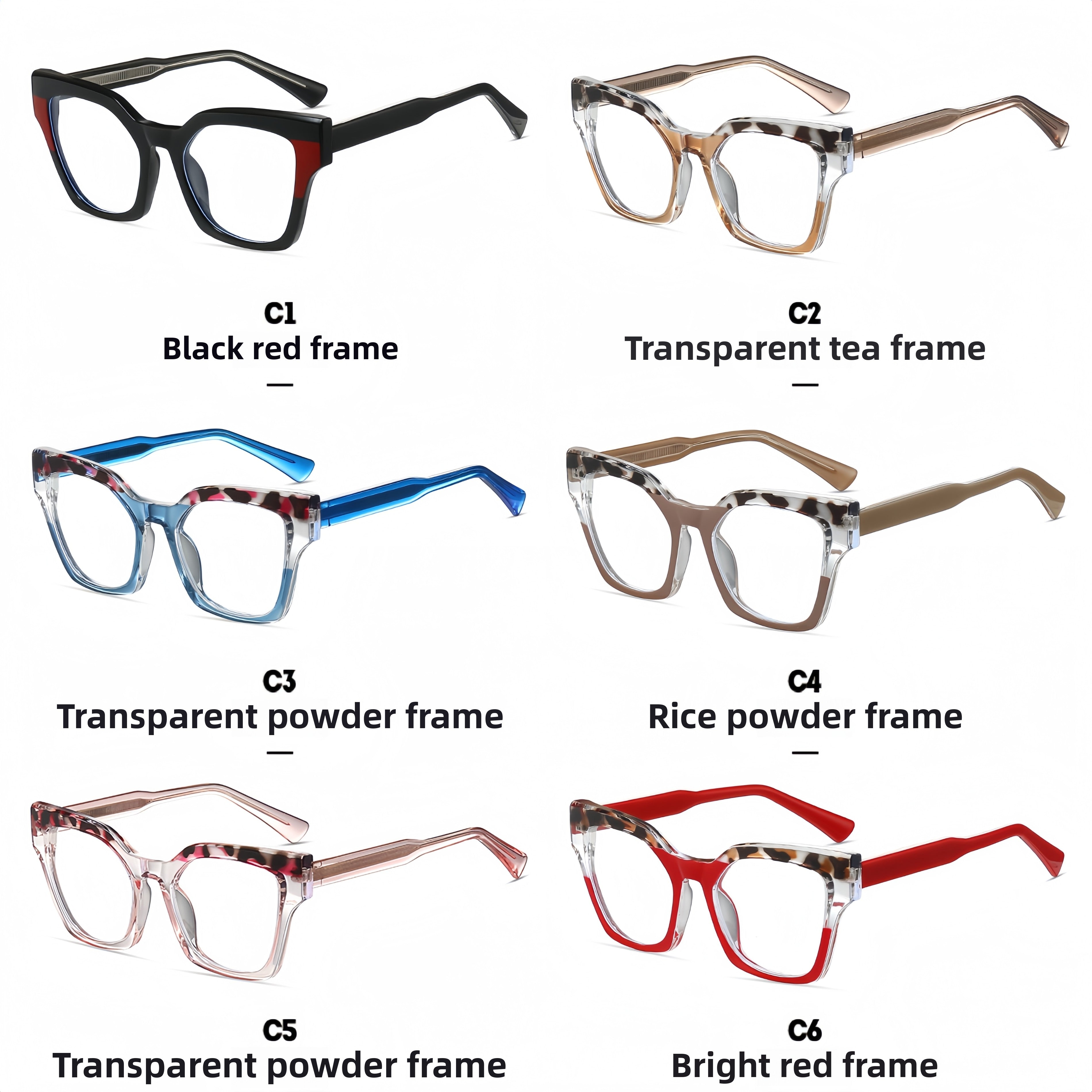 Women's TR90 Acetate Eyeglass Frames