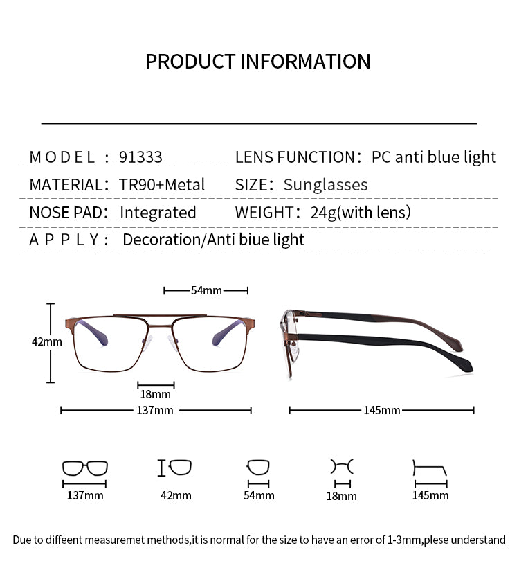 Men's Metal Eyeglass Frames