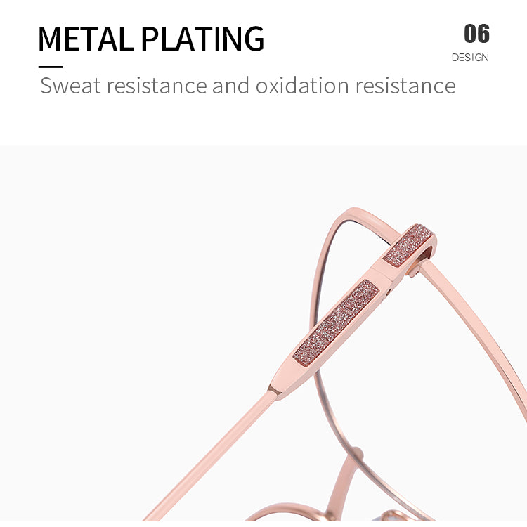 Women's Metal Cat-Eye Glasses Frames