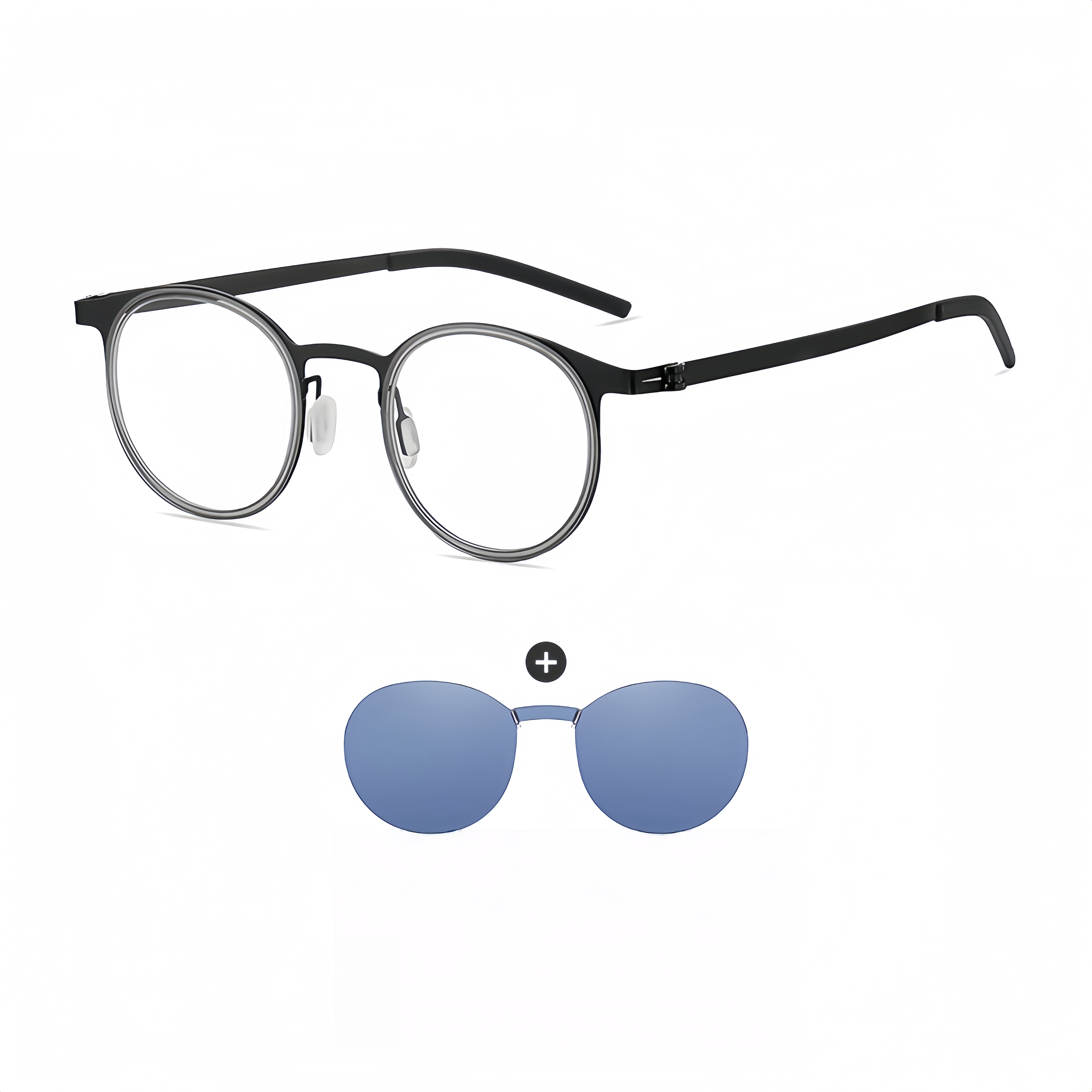 Circular Titanium Mag-Polarized RX Frame