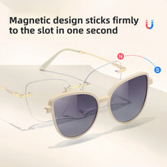 Women's TR90 Magnetic Clip-On Sunglasses & Prescription Frames 2-in-1