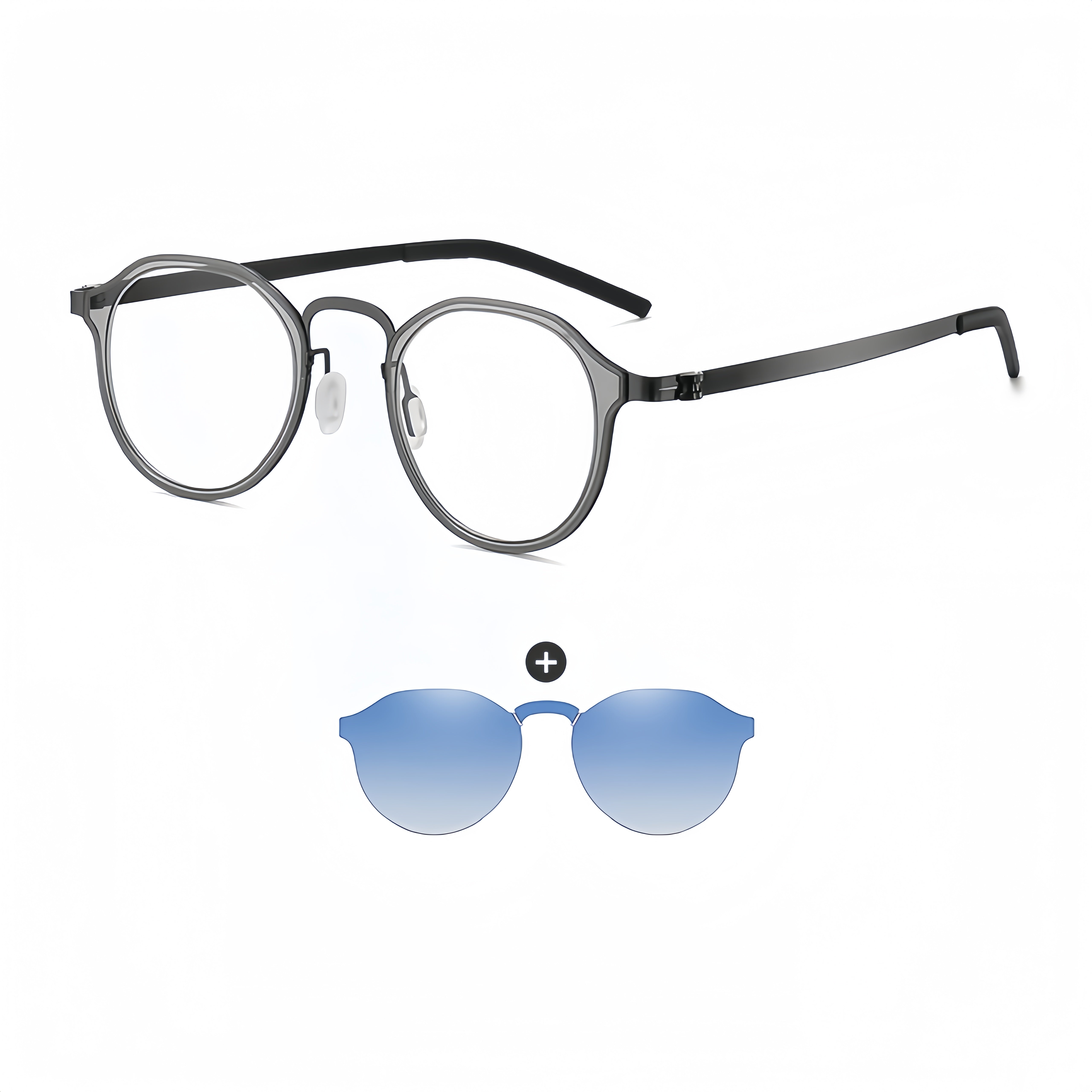 Magnetic Polarized Clip-Ons for RX Metal Frames