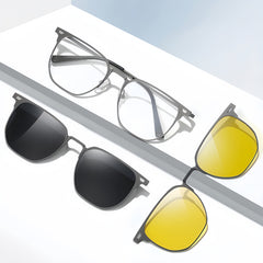 Men's 3-in-1 Magnetic Sunglasses - Prescription Glasses Frame