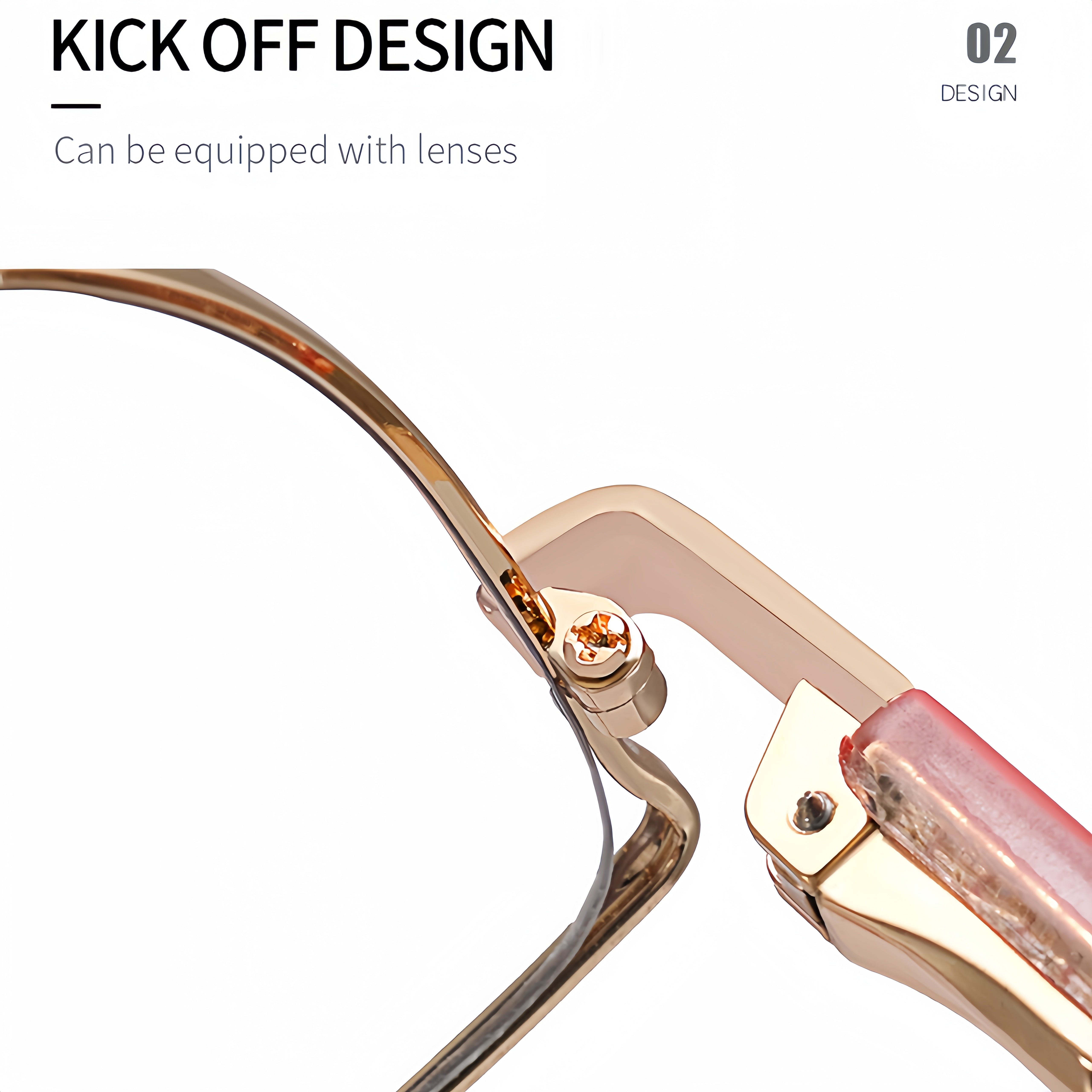Metal Cat-Eye Prescription-Ready Optical Frames