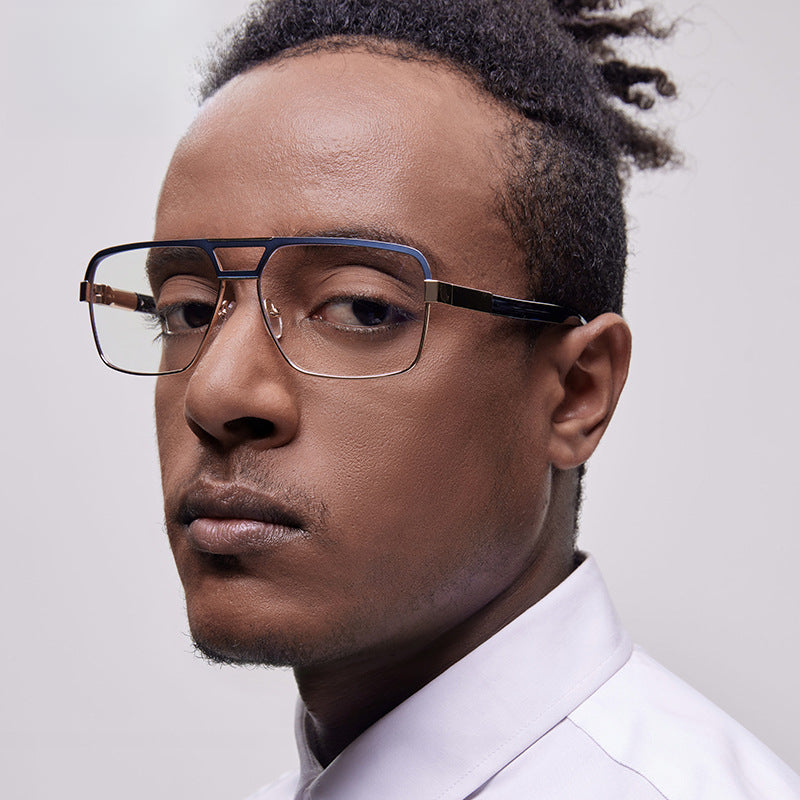 Men's Business-Casual Metal Prescription Glasses Frame
