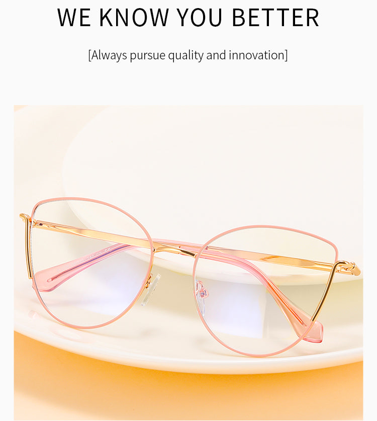 Women's Retro Metal Glasses Frames
