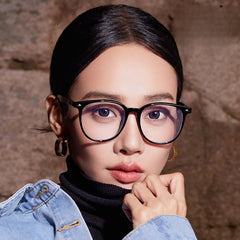 TR90 Frame with Acetate Temple Large Vision Glasses
