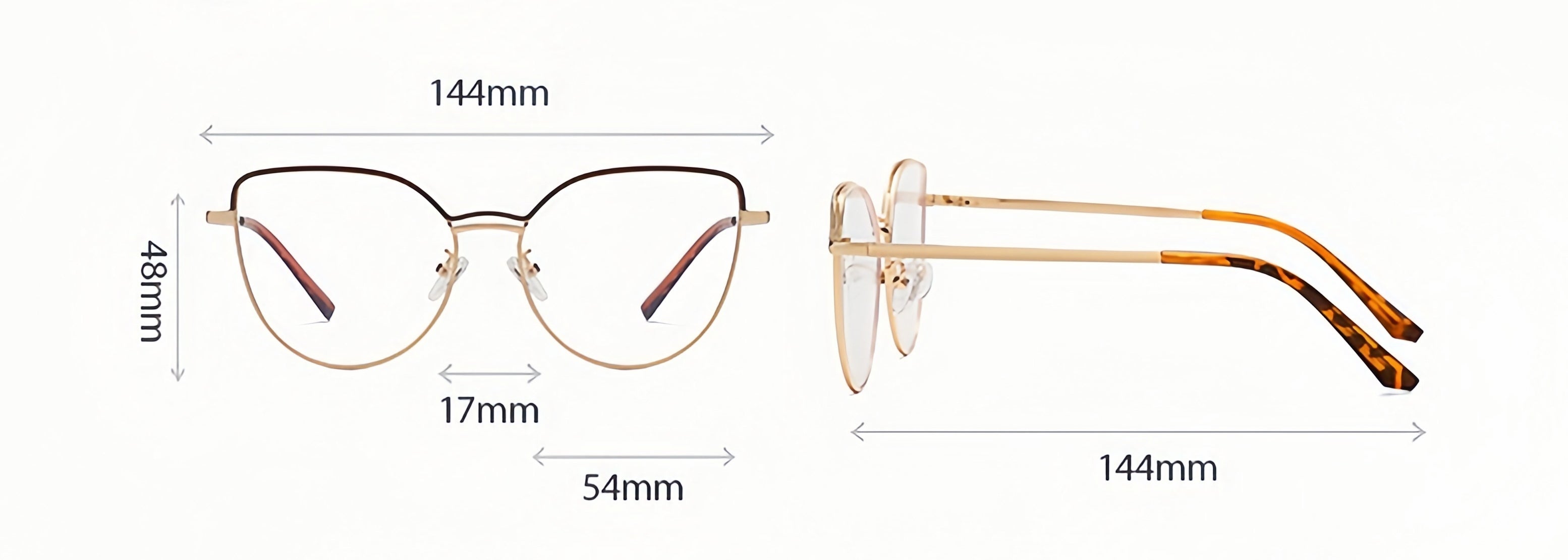 Women's TR90 Prescription Frames with Magnetic Clip-On Sunglasses Bundle