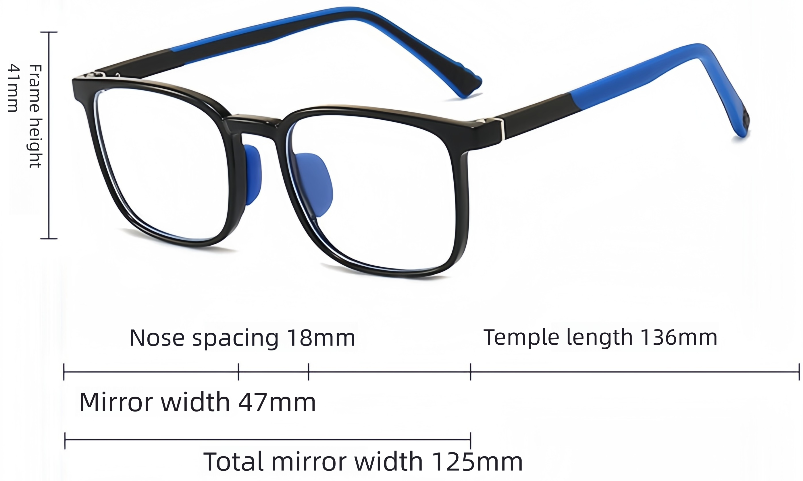 TR90 Protective Eyeglass Frames for Students