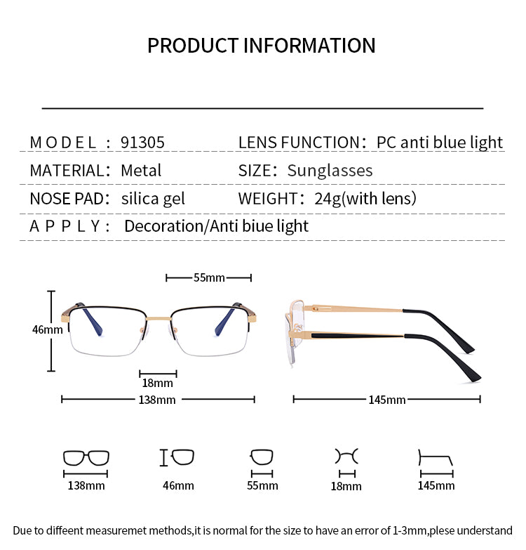 Men's Polytechnic Lightweight Eyeglass Frame