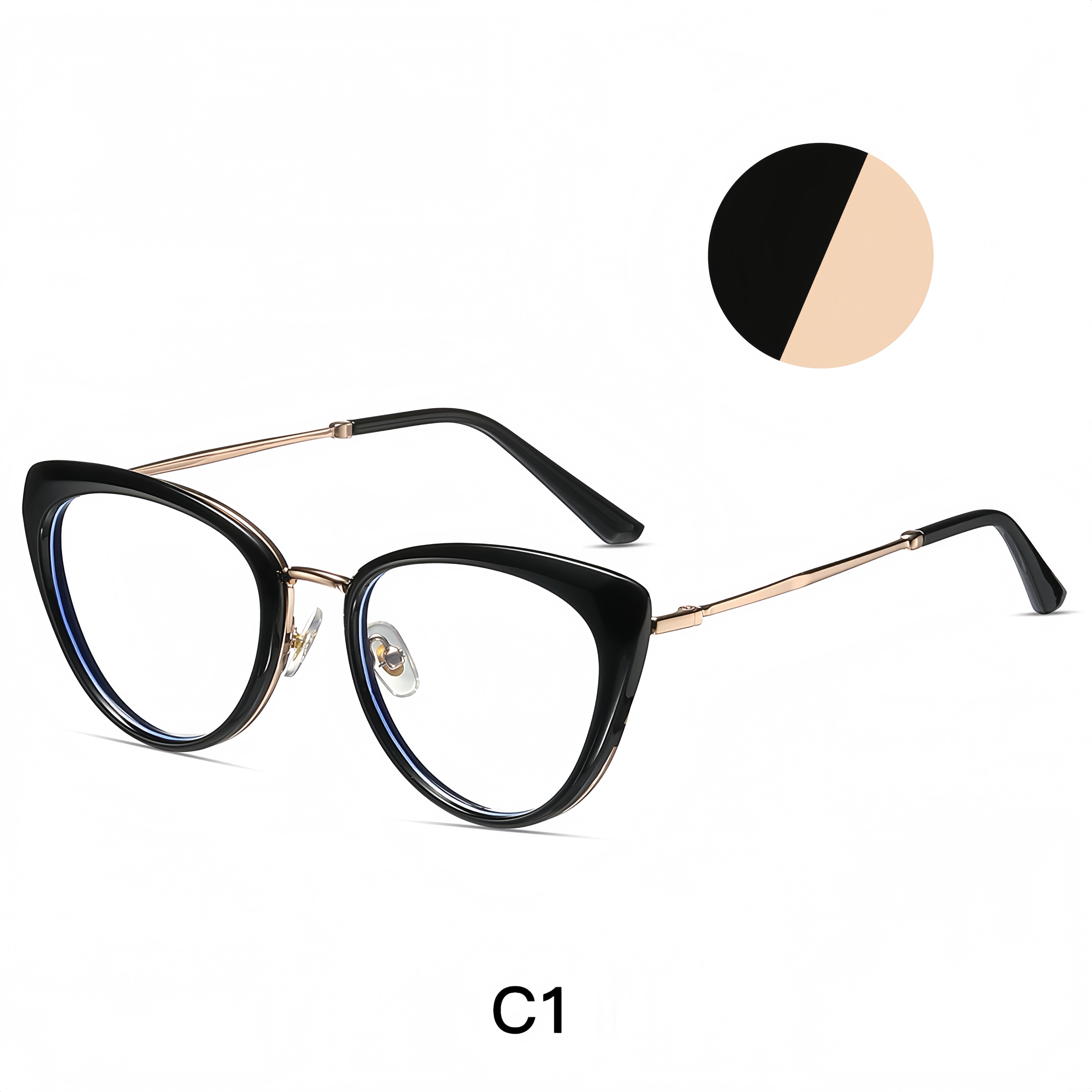 Women's Metal Cat-Eye Optical Frames