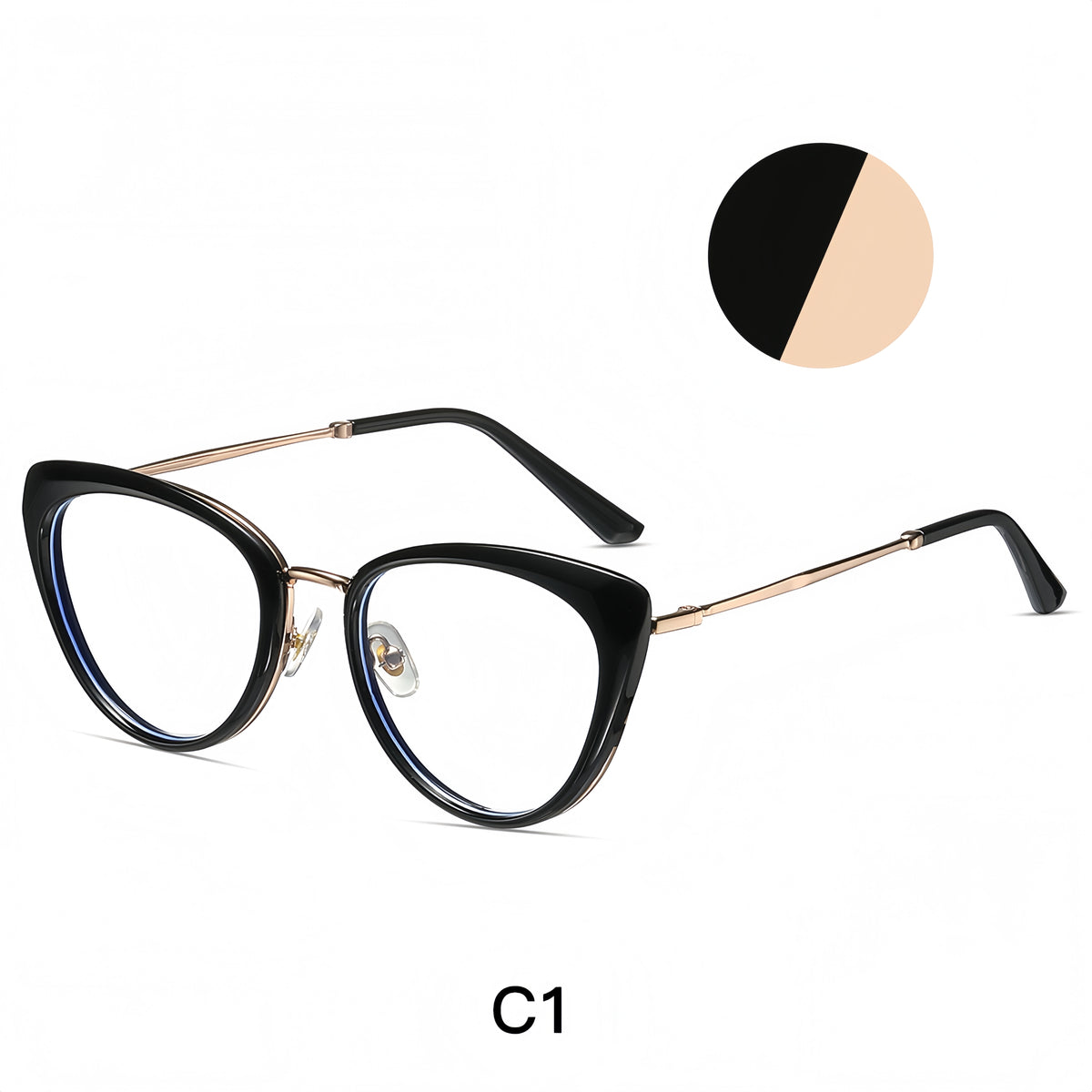 Women's Metal Cat-Eye Optical Frames